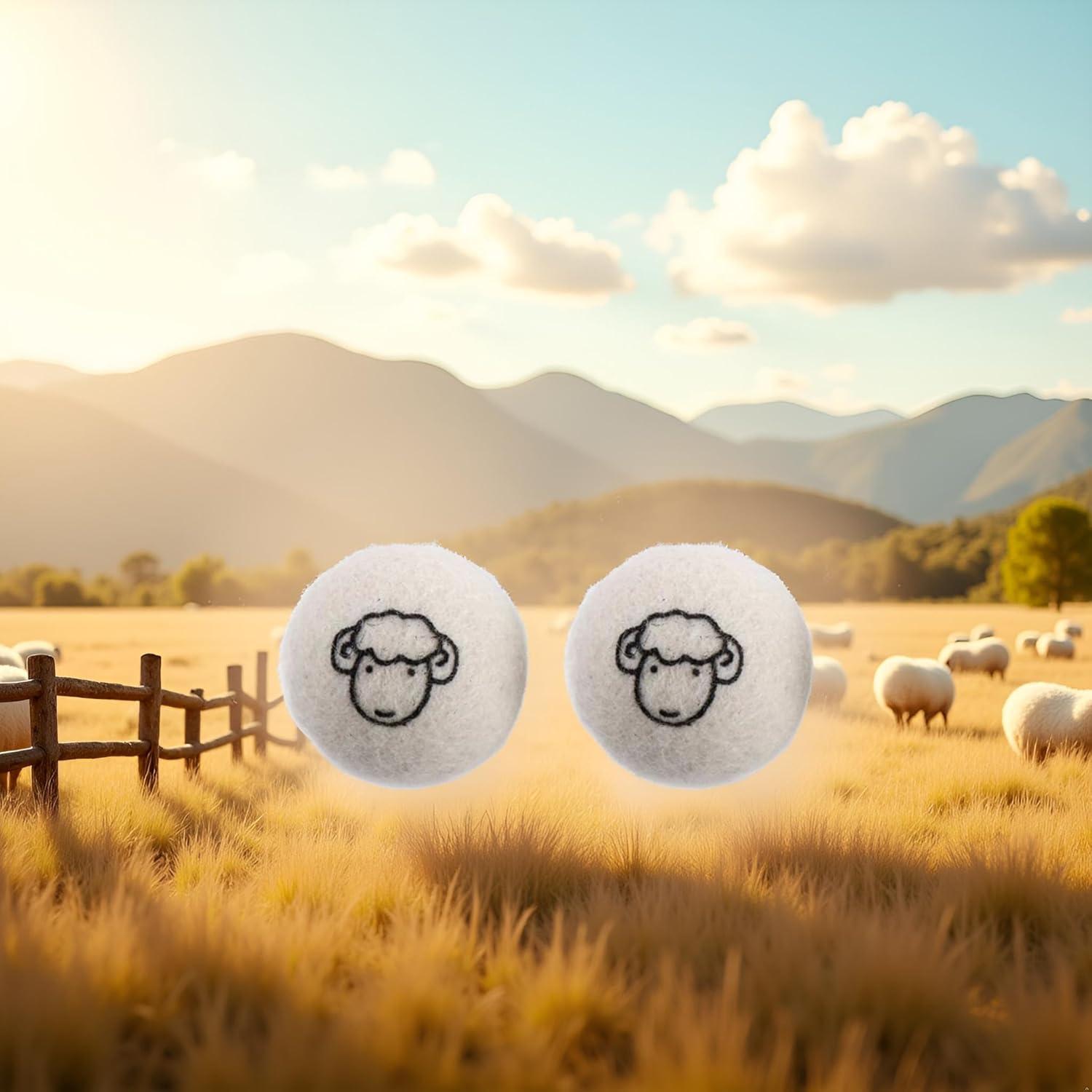 Bolas de Secadora de Lana Jizlan - Set de 2 Pcs Reutilizables