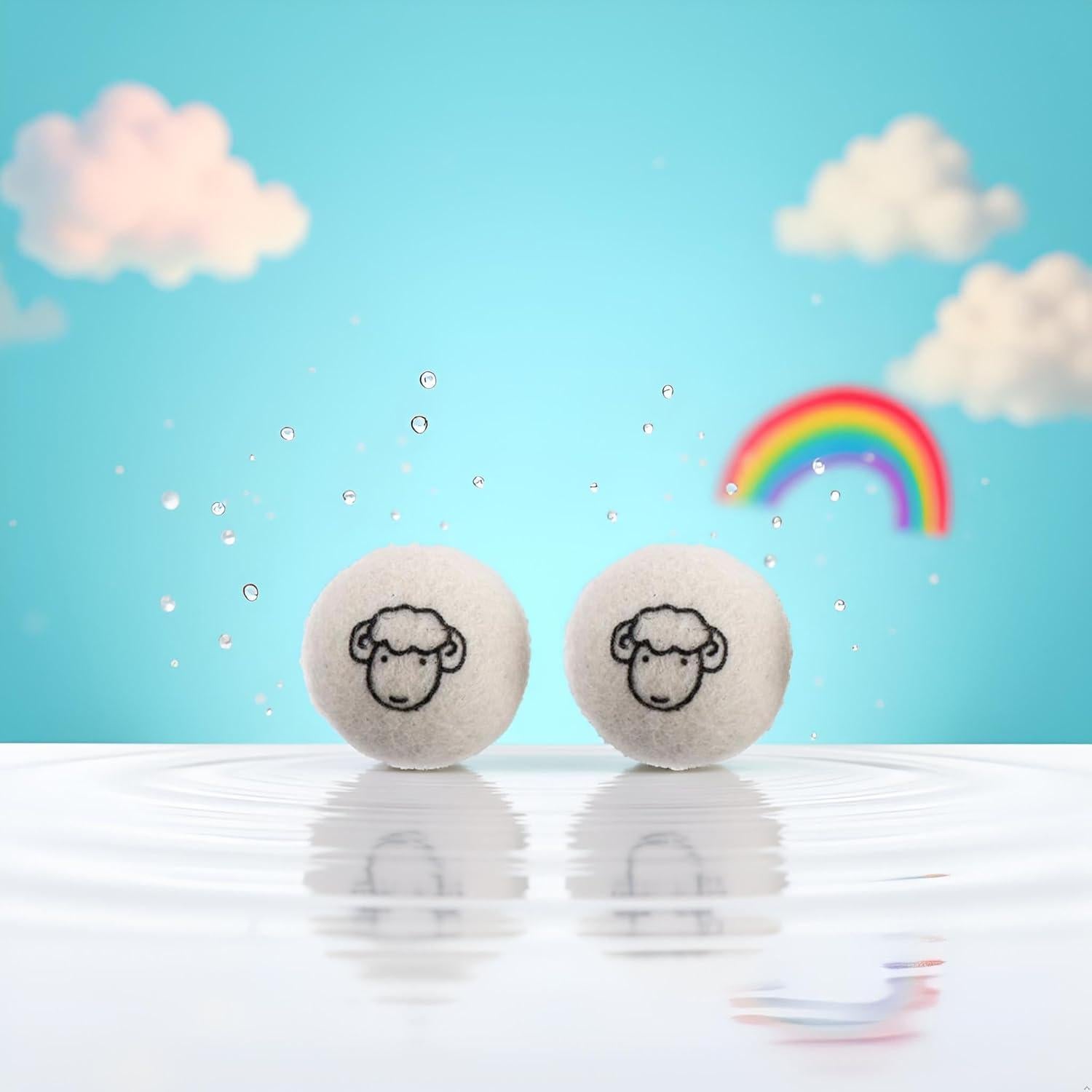 Bolas de Secadora de Lana Jizlan - Set de 2 Pcs Reutilizables