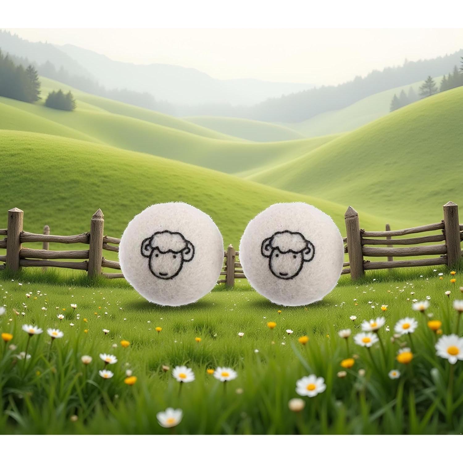 Bolas de Secadora de Lana Jizlan - Set de 2 Pcs Reutilizables