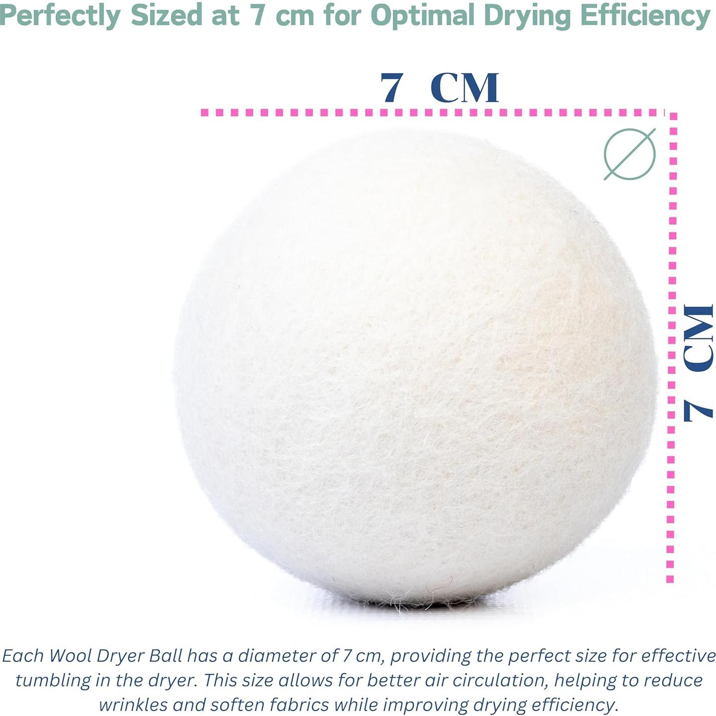 Bolas de Secado de Lana Wellness Soul - Paquete de 6, Ecológicas