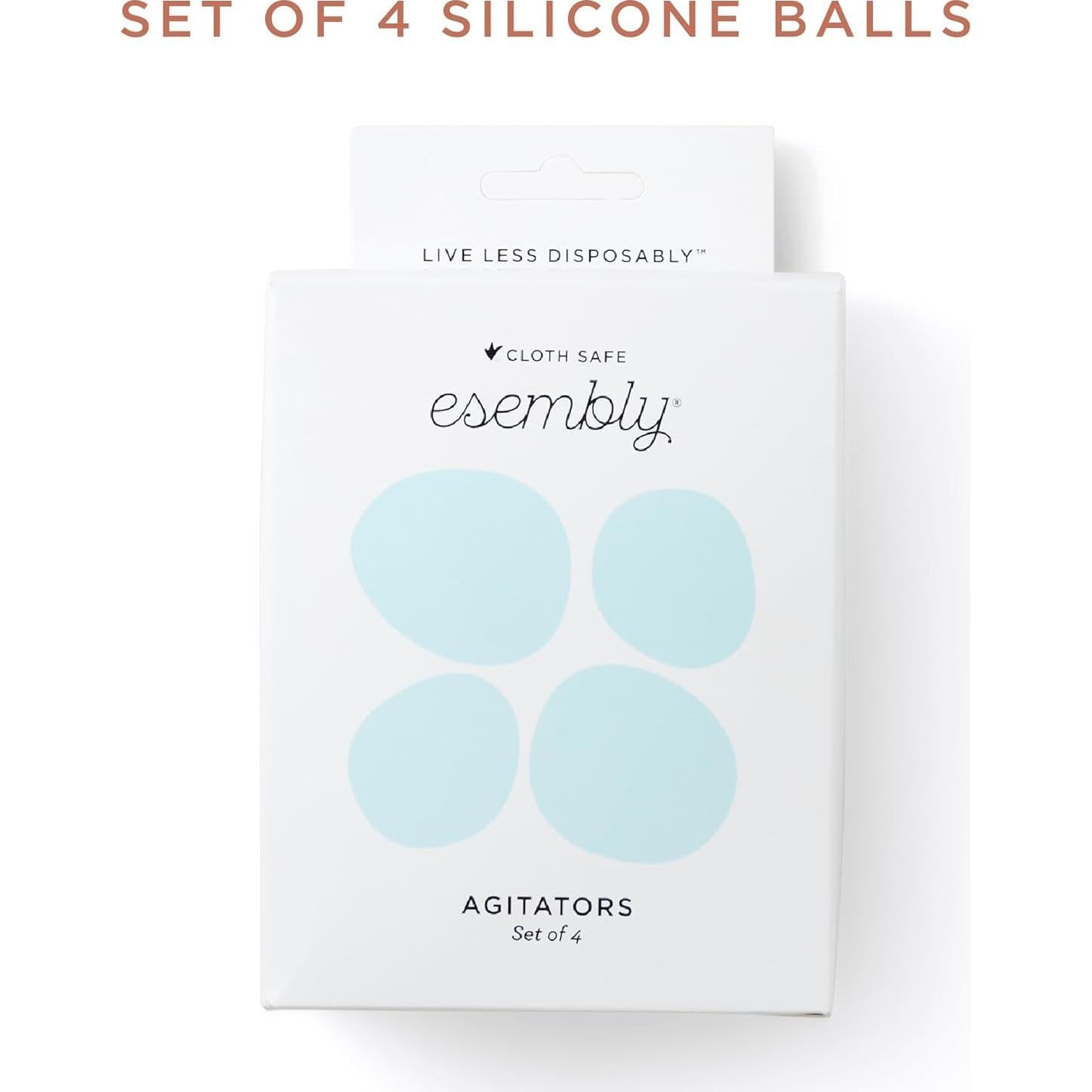 Agitadores de Silicona Esembly para Lavadora y Secadora - 4 Piezas