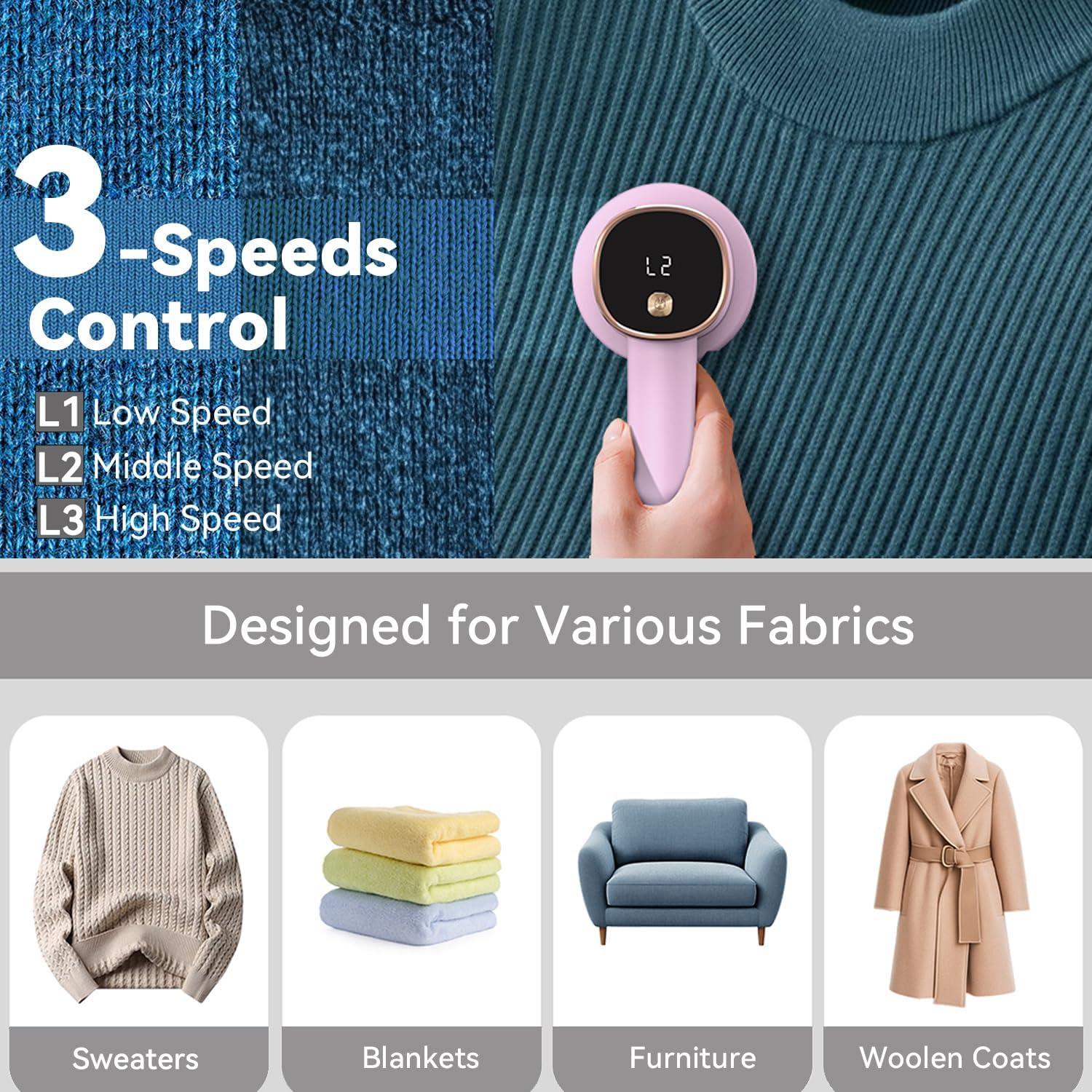 Quitapelusas Eléctrico Smyeviva Rosa 3 Velocidades 6 Cuchillas