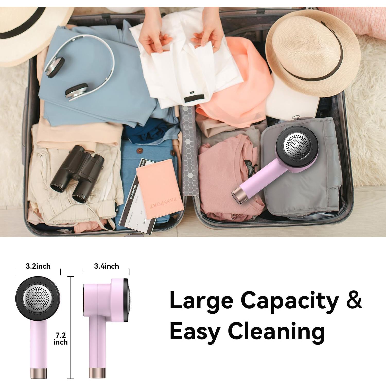 Quitapelusas Eléctrico Smyeviva Rosa 3 Velocidades 6 Cuchillas