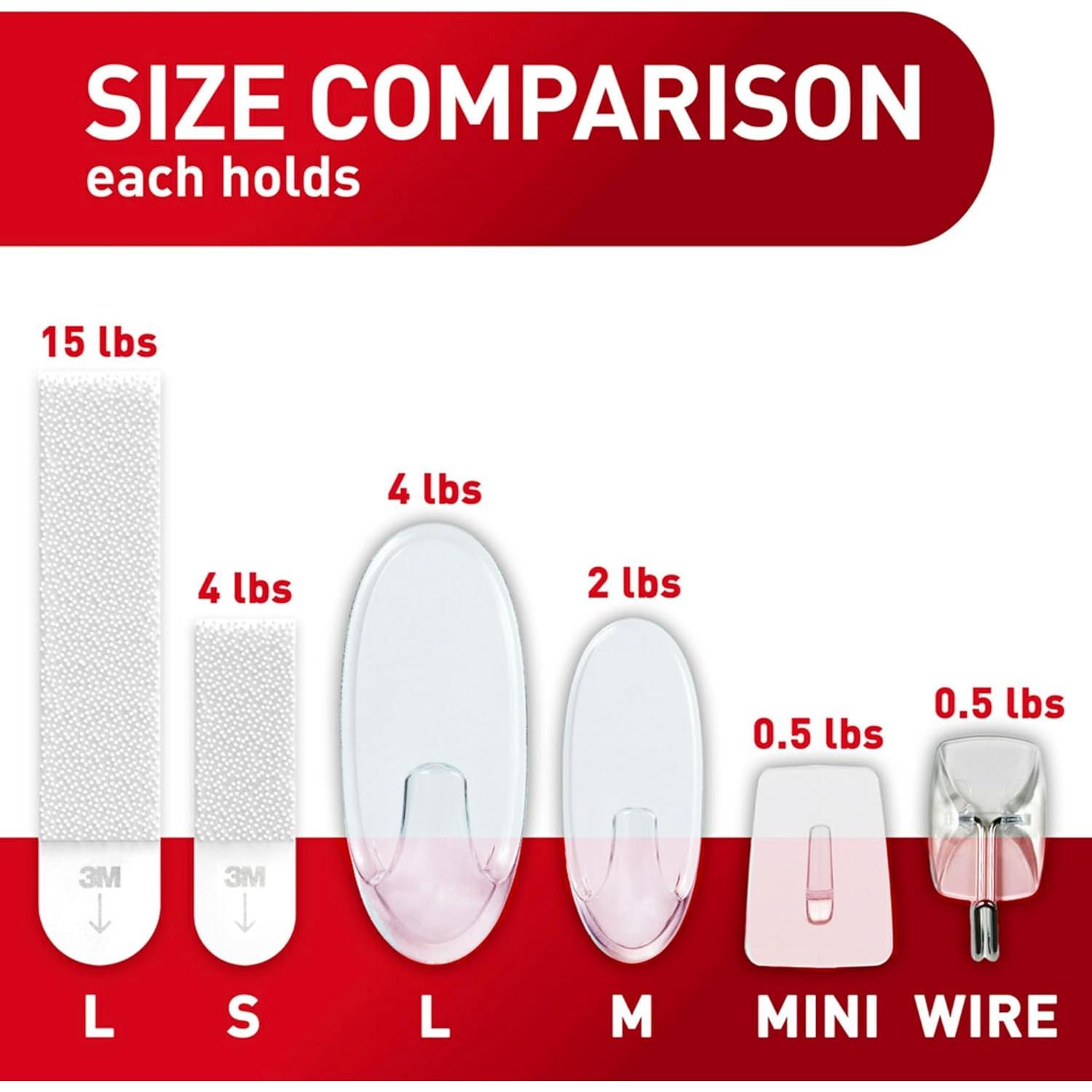 Ganchos Transparentes Command 53 Piezas - Colgado Sin Daños