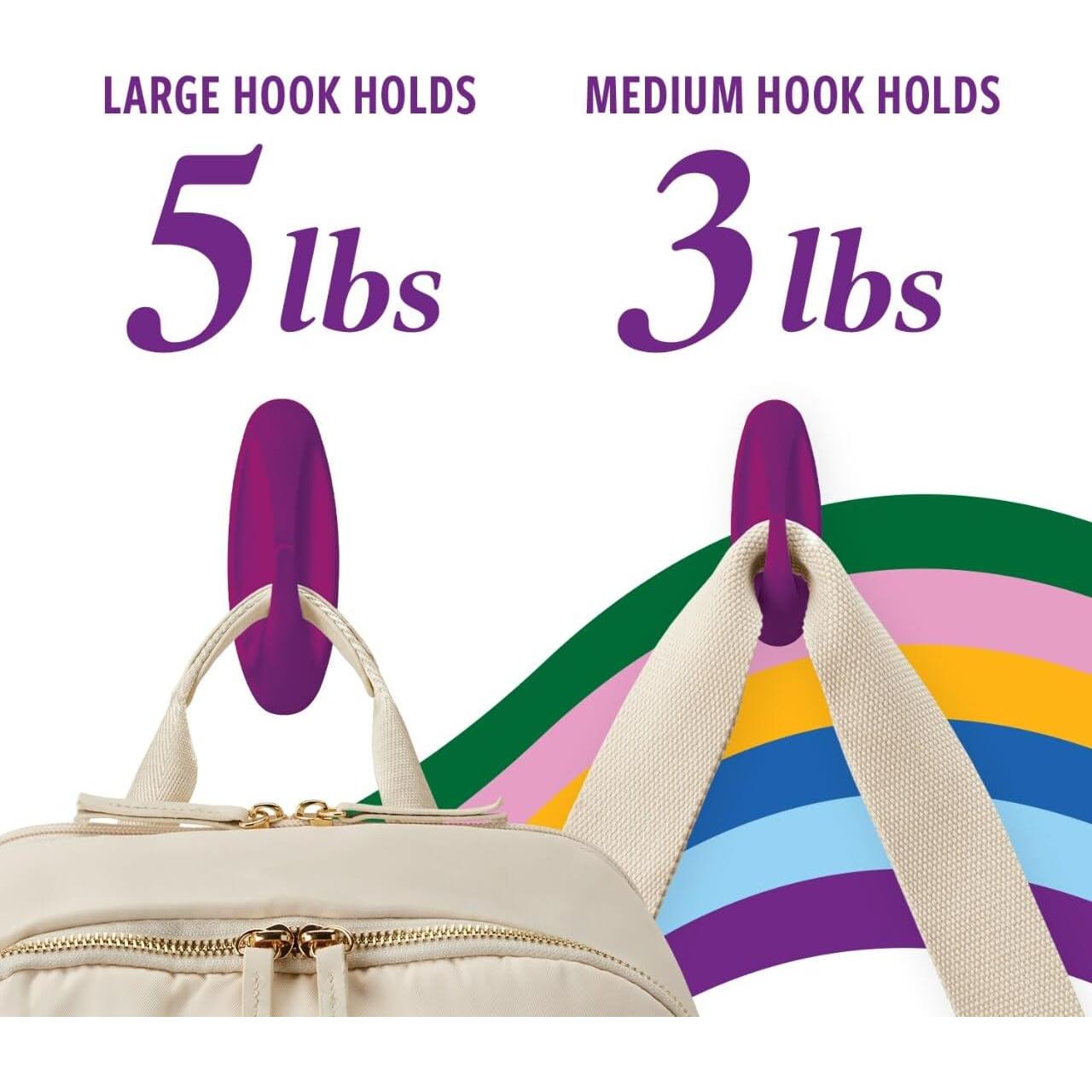 Ganchos Diseñadores Command Ciruela Azucarada 10 Pzas