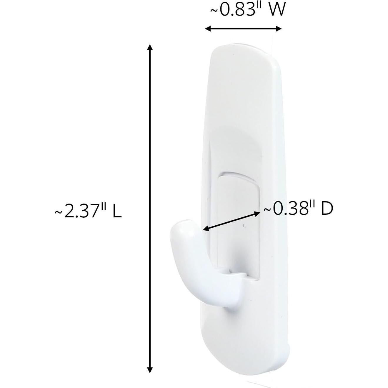 Ganchos Utilitarios Command Blancos 24 Piezas para Pared