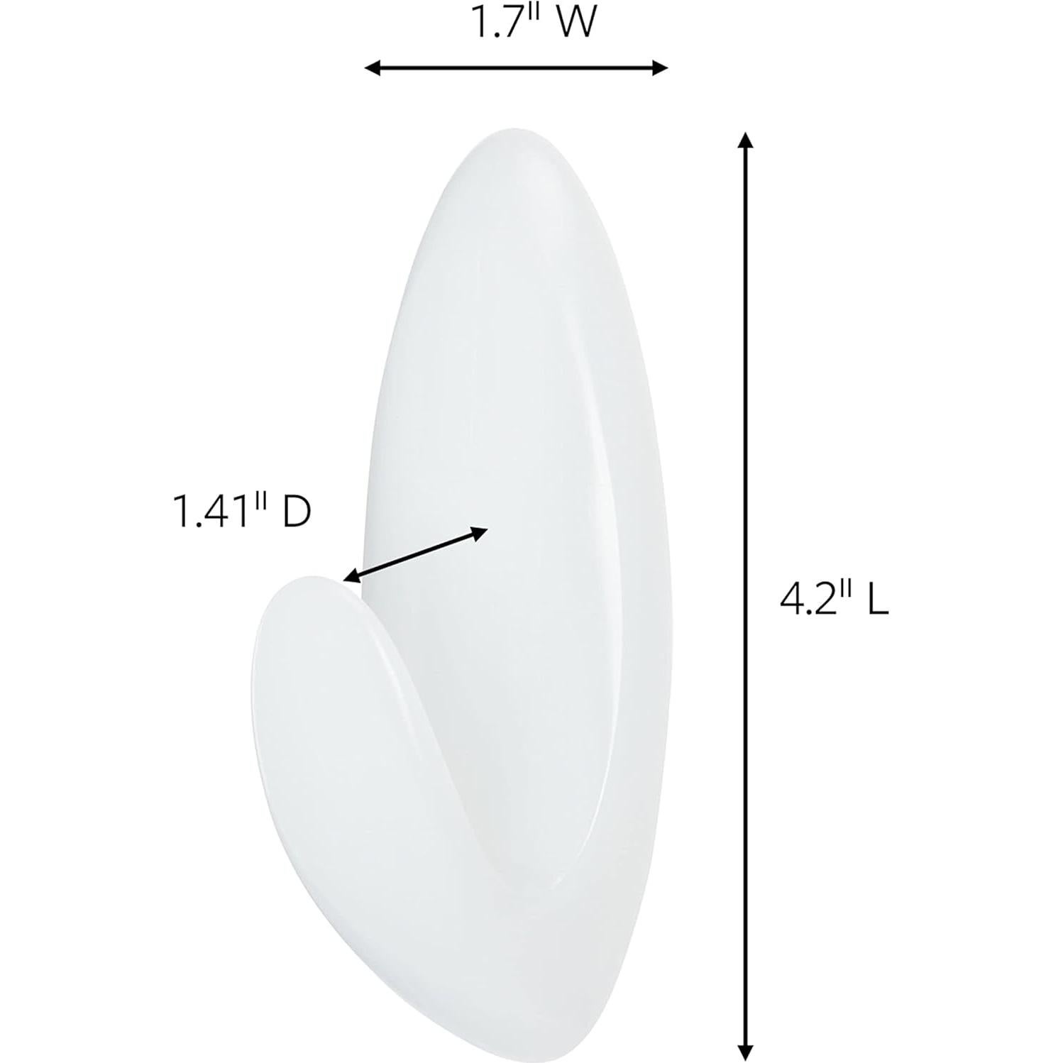 Ganchos para Toallas Grandes Command - Paquete de 6 Ganchos