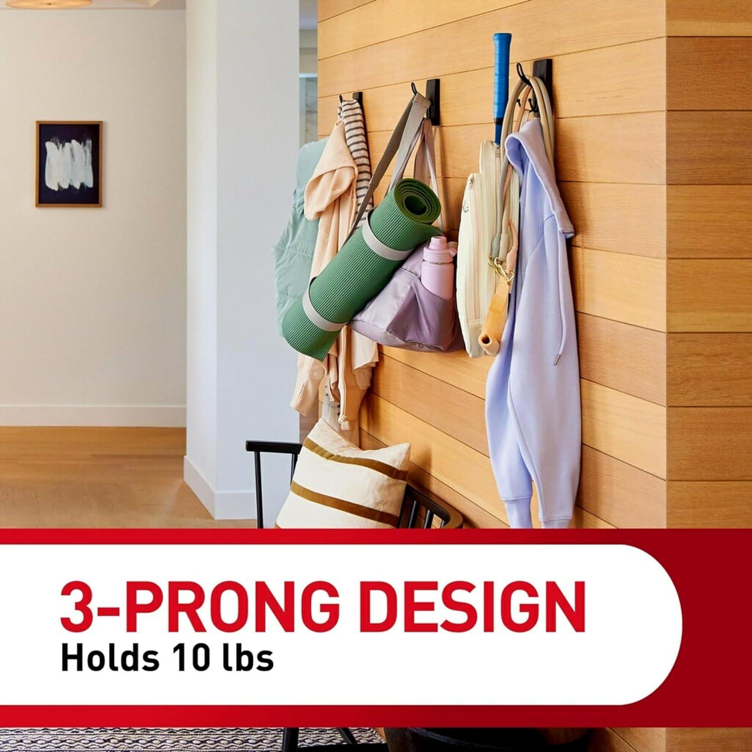 Gancho Triple Command X-Large Negro Mate 4.54 kg 1 Unidad