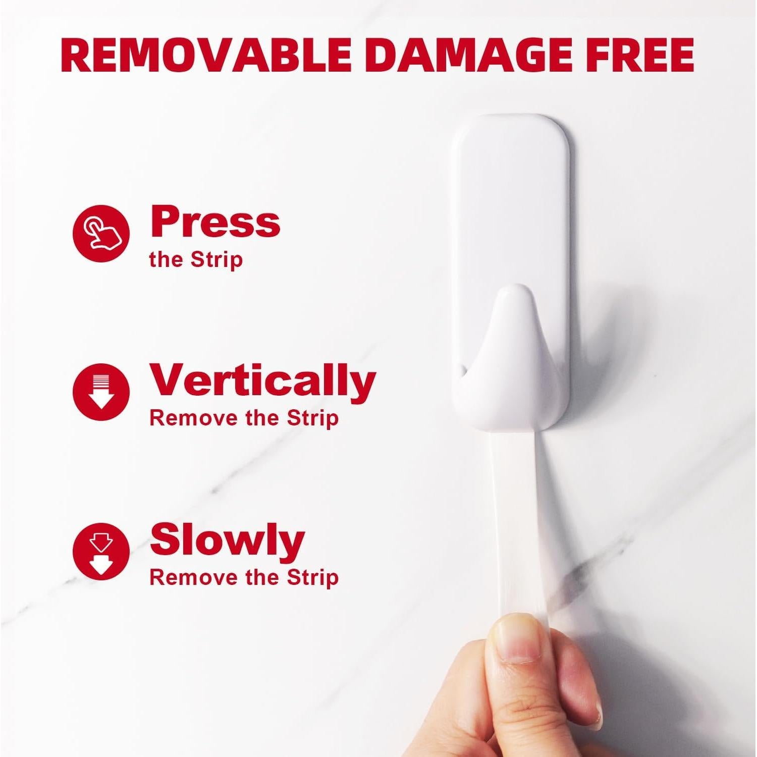 Ganchos de Pared JulyWind 35pcs Adhesivos Removibles