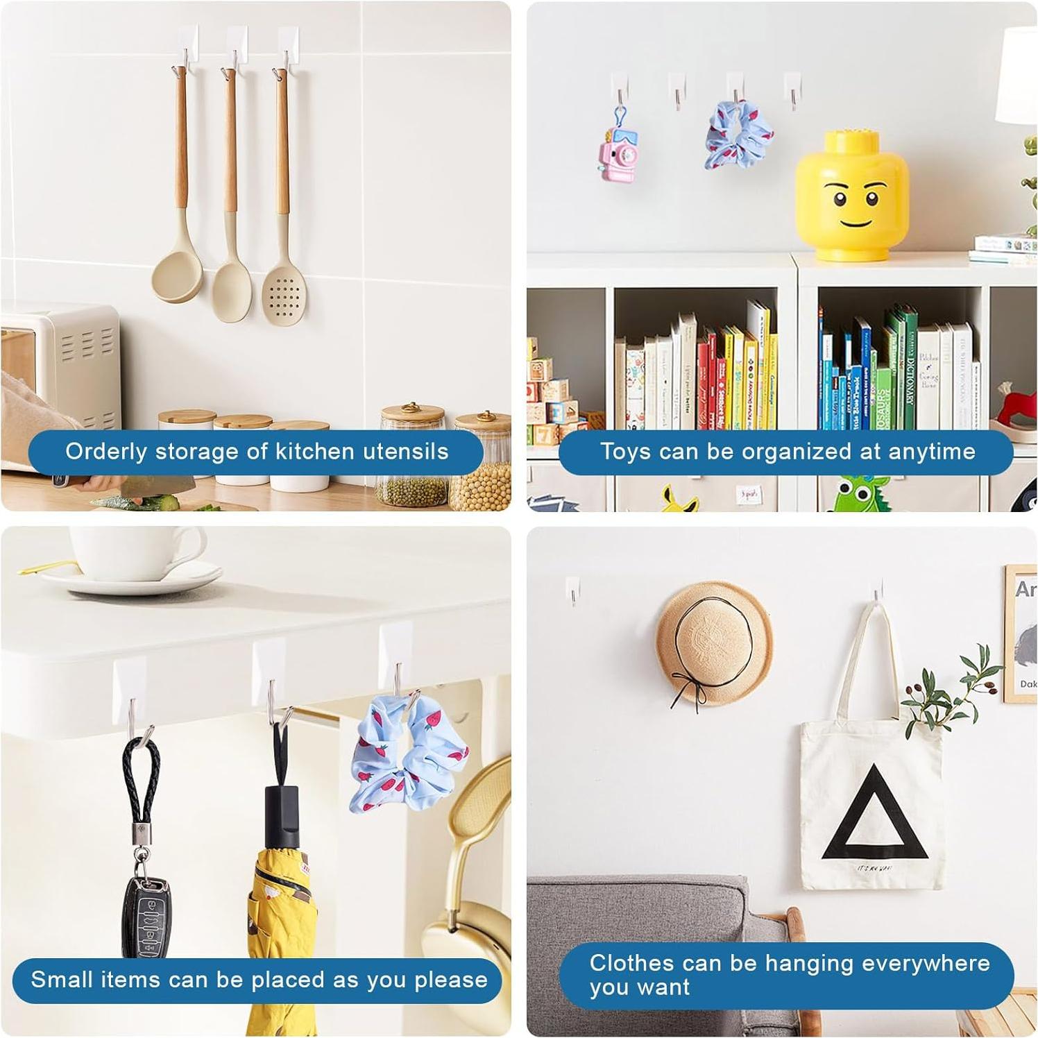 Ganchos Adhesivos Pequeños Gluest 24 Unidades 0.45kg