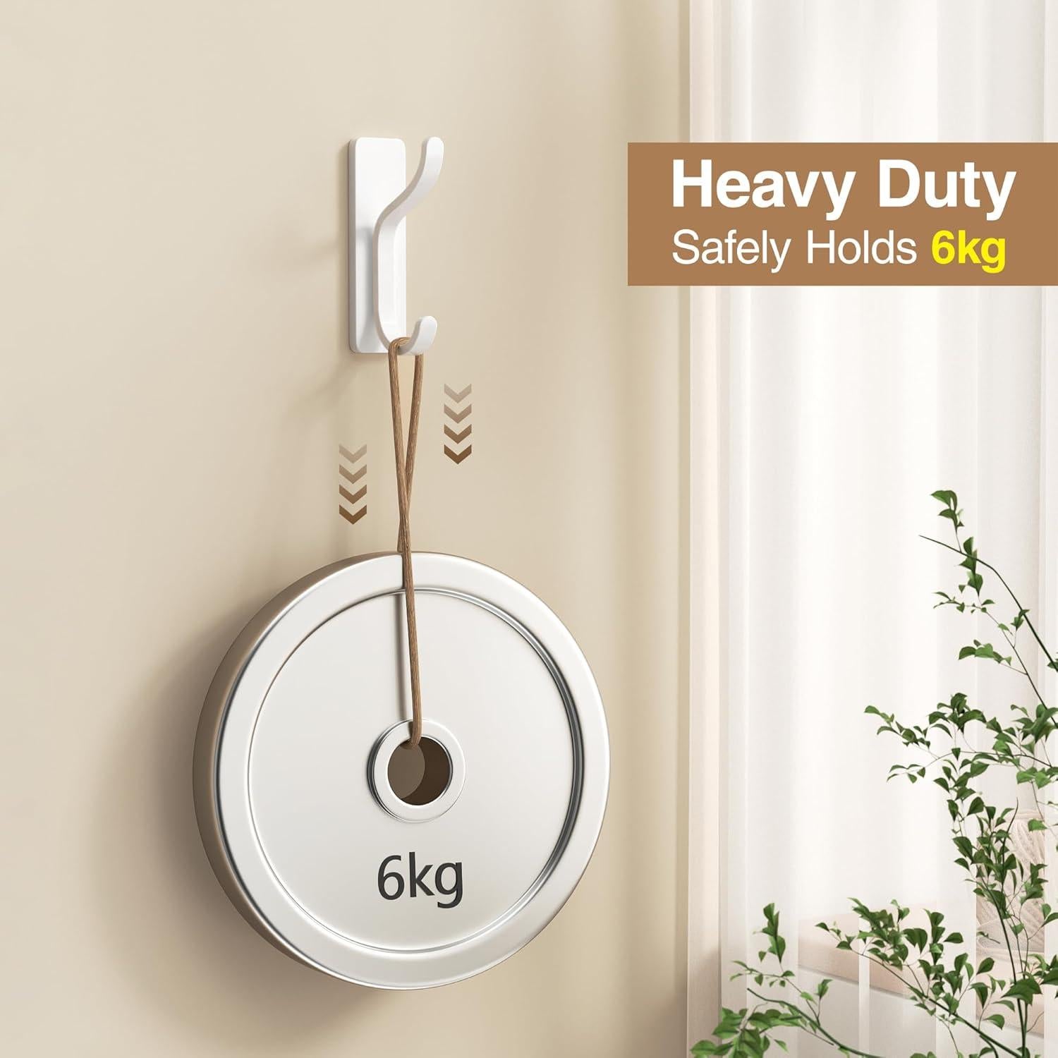 Ganchos Adhesivos Inoxidable Pickpiff - 5.9 kg - 4 Paquete