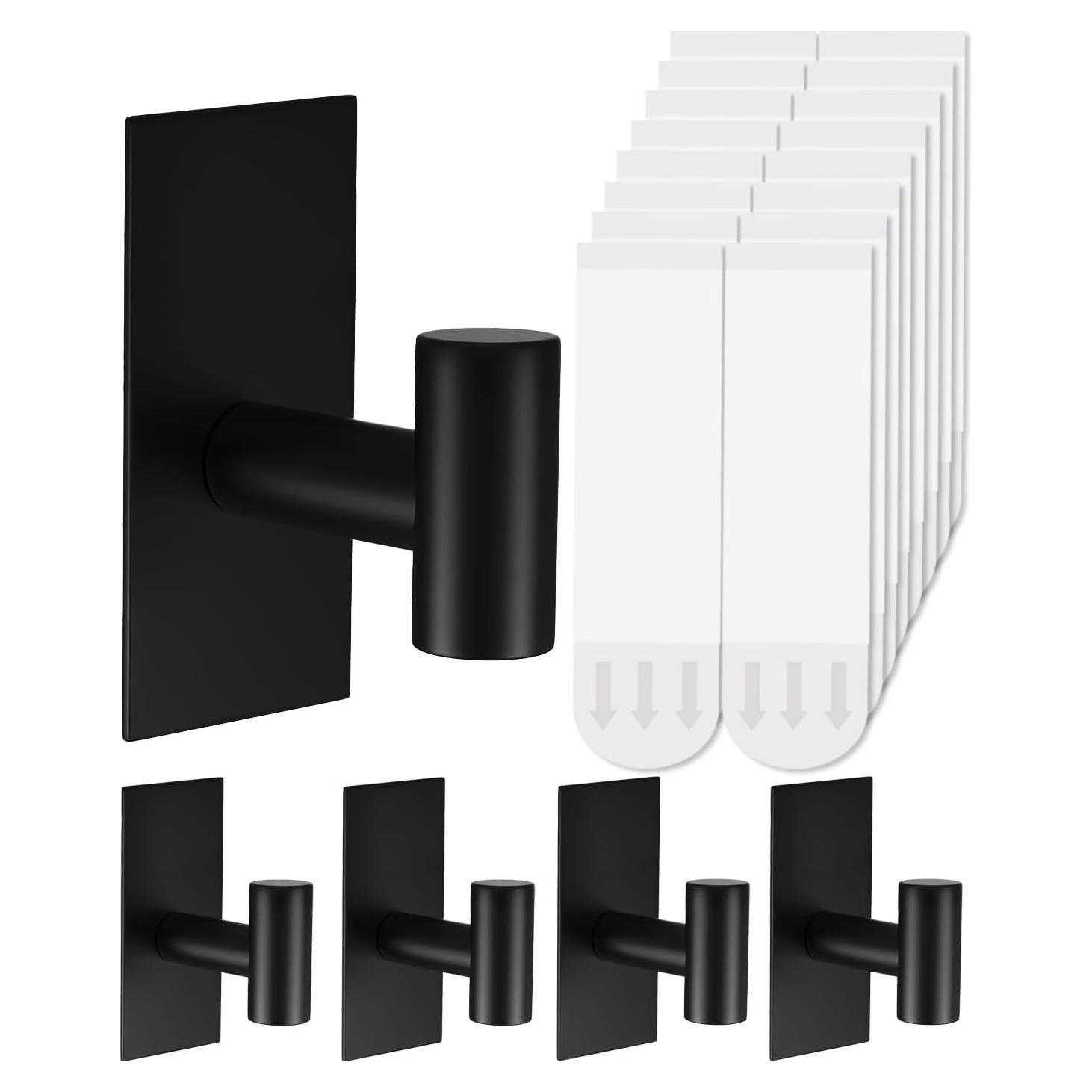 Ganchos Adhesivos para Toallas Hoousuper XL 5 Pcs Acero Inoxidable