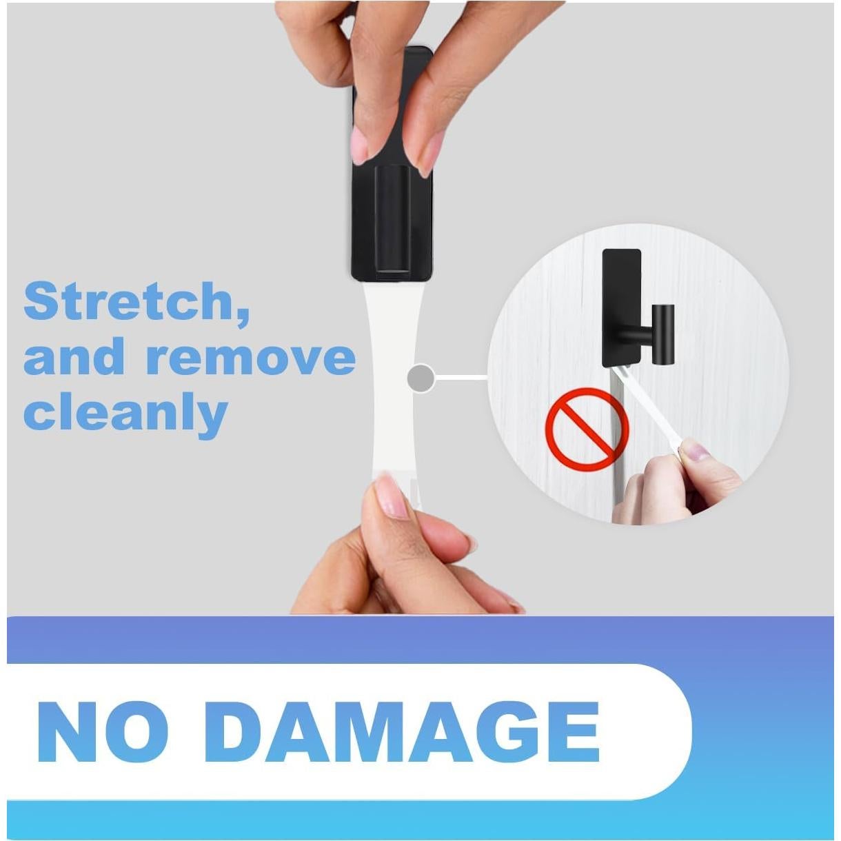 Ganchos Adhesivos para Toallas Hoousuper XL 5 Pcs Acero Inoxidable