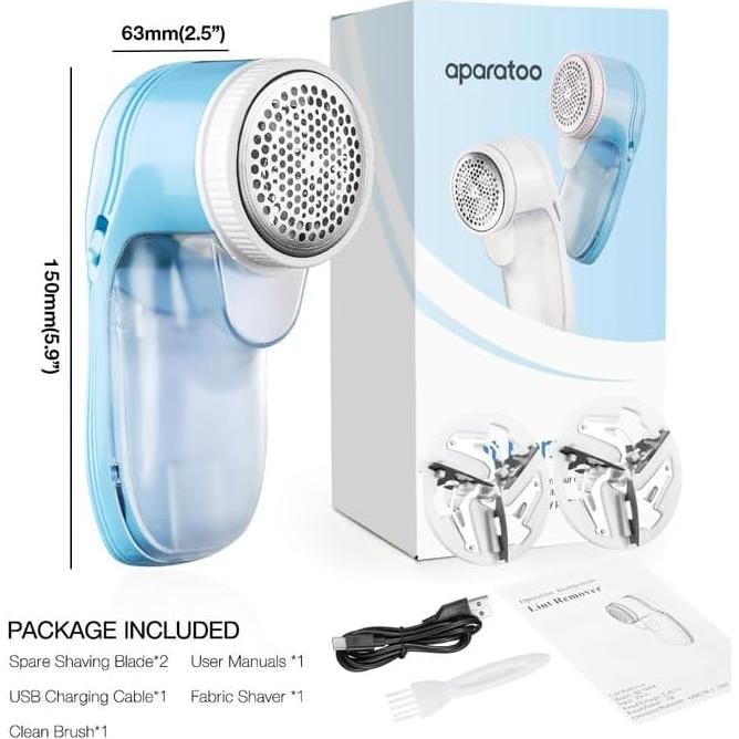 Removedor de Pelusa Eléctrico Bubbacare 5W Recargable