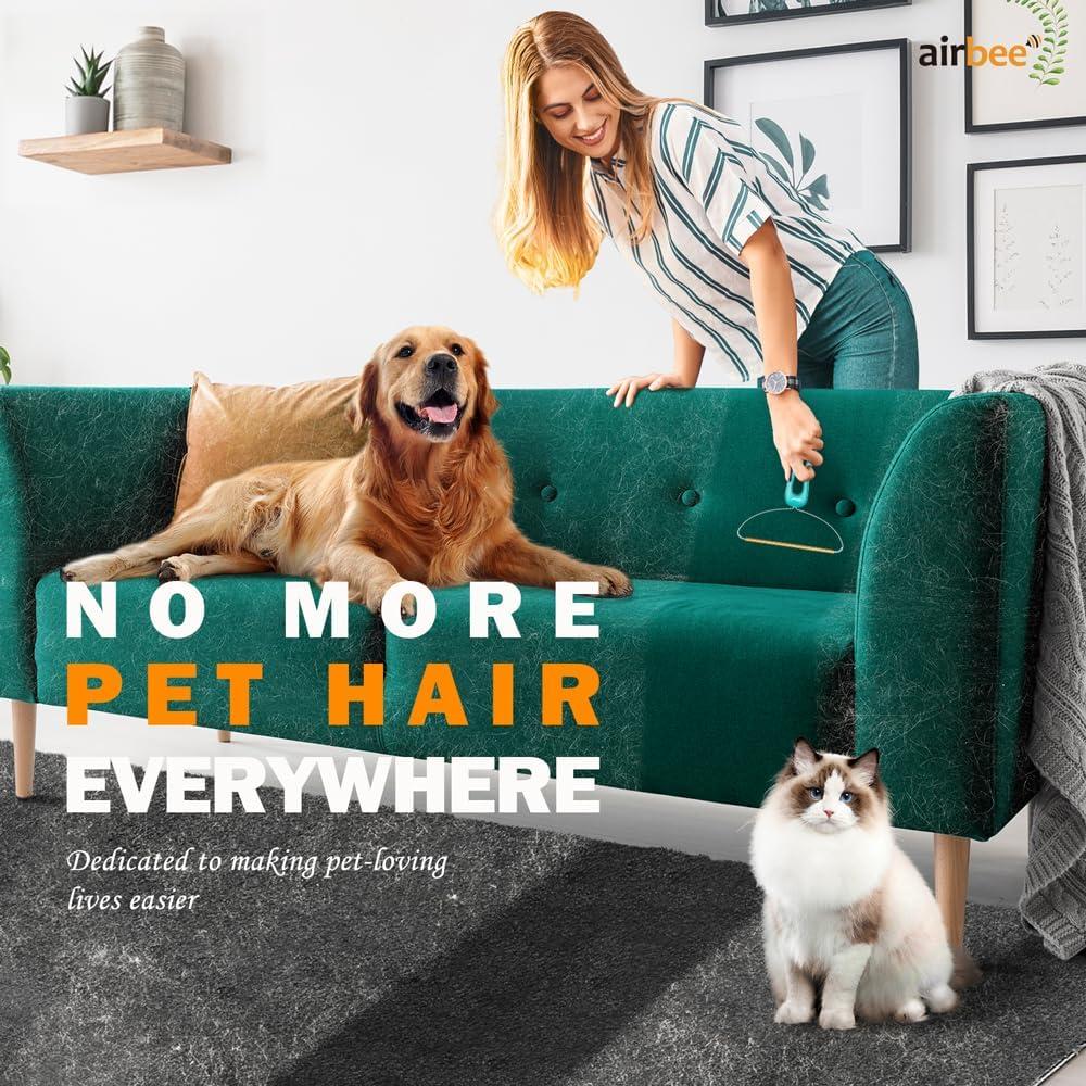 Removedor de Pelo de Mascota Airbee Verde - Limpieza Profunda