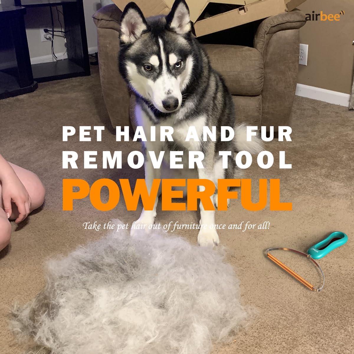 Removedor de Pelo de Mascota Airbee Verde - Limpieza Profunda