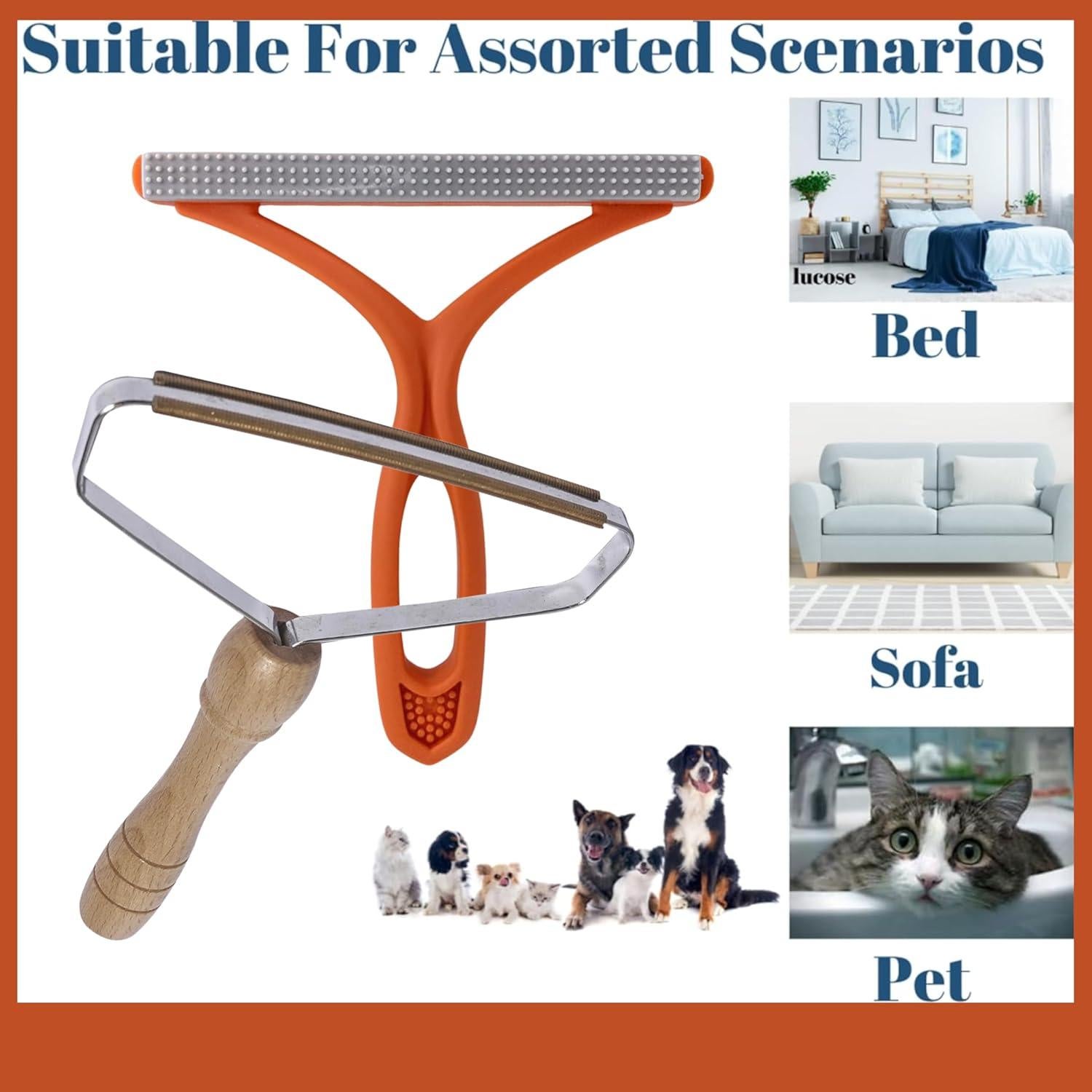 Removedor de Pelo de Mascotas ZENEVA - Set 2 Piezas Manual