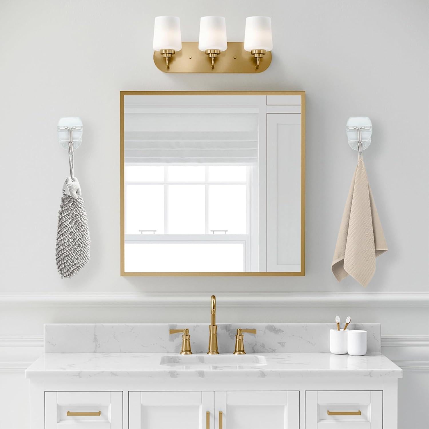 32 Ganchos de Pared Adhesivos Karsbarwe Transparentes