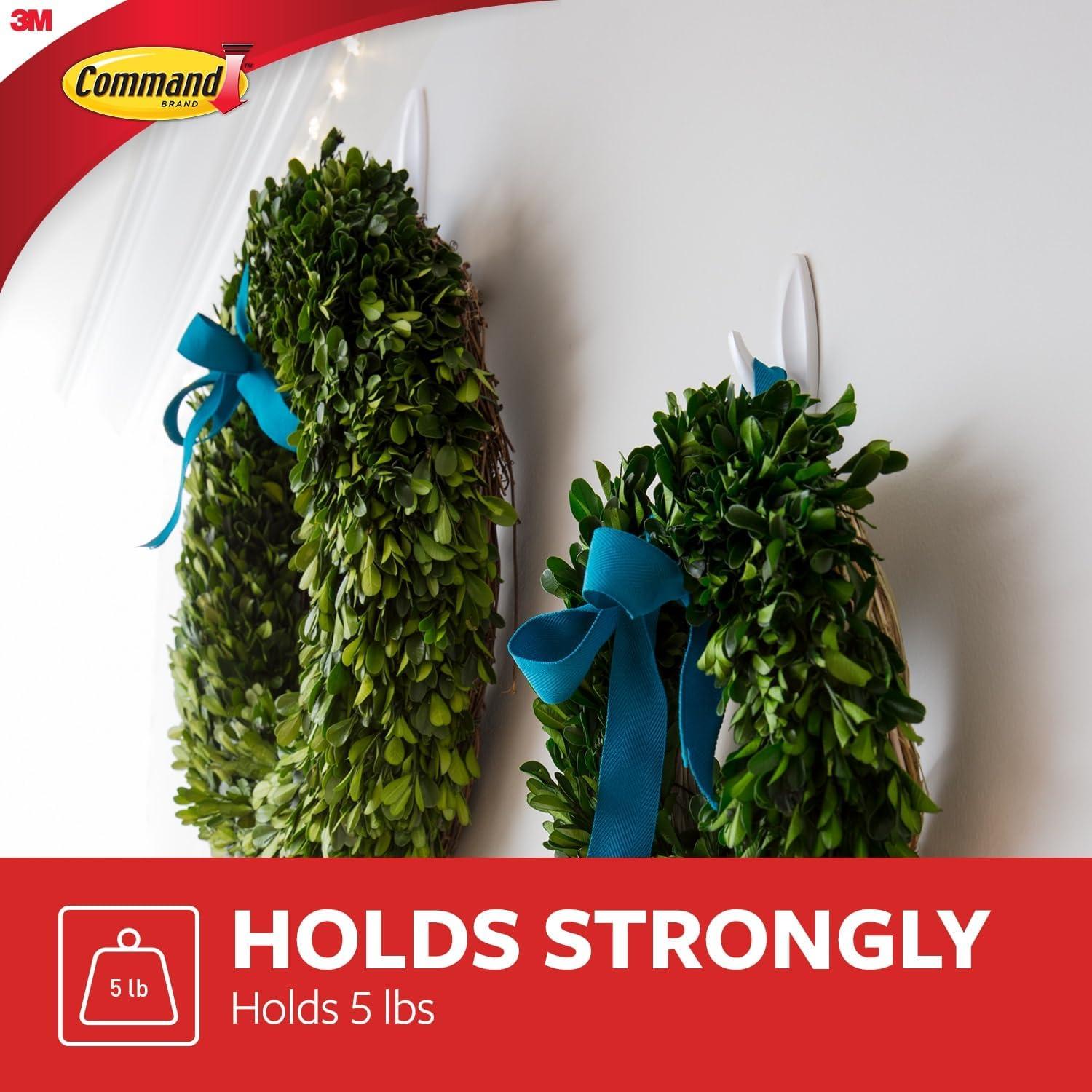 Gancho de Pared Command Grande, Soporta 2.27 kg, Color Níquel