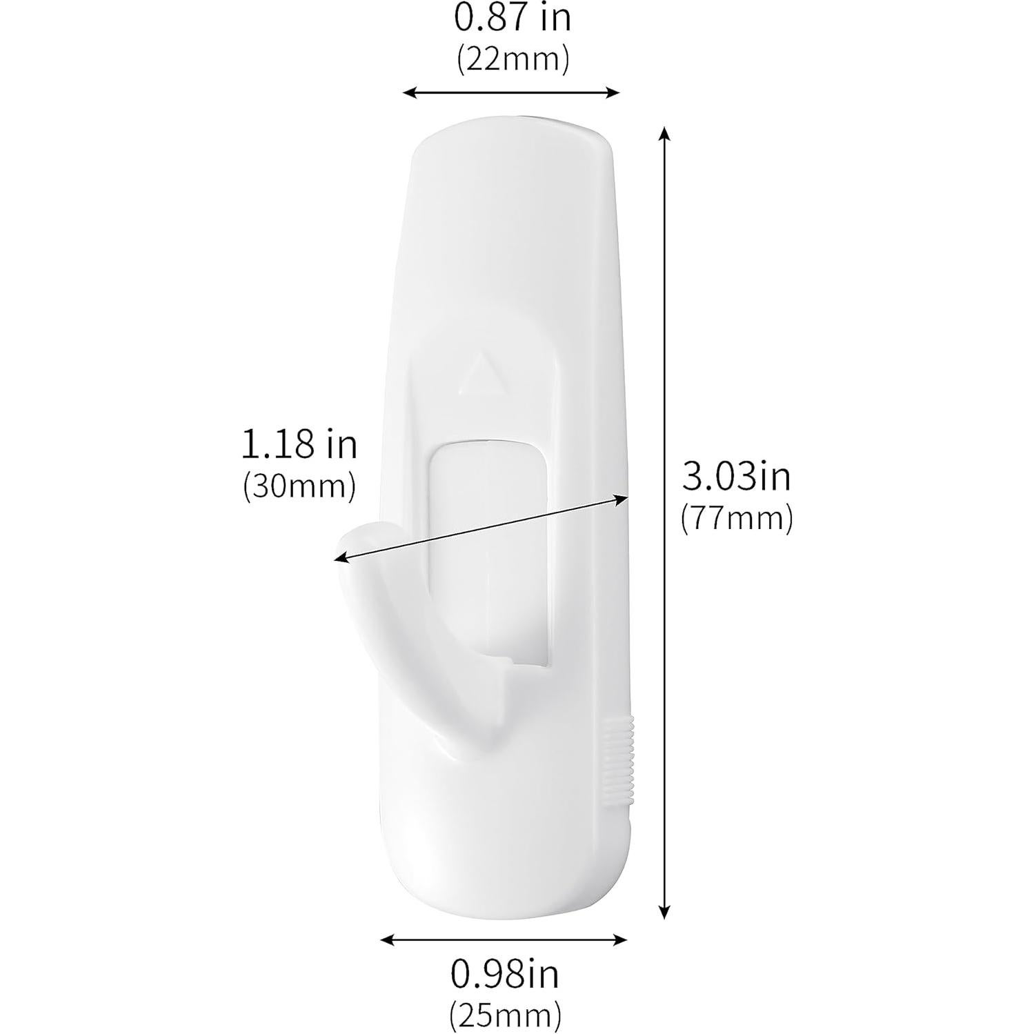 Ganchos de Pared MOVELYST Medianos 18 Piezas + 24 Tiras Adhesivas