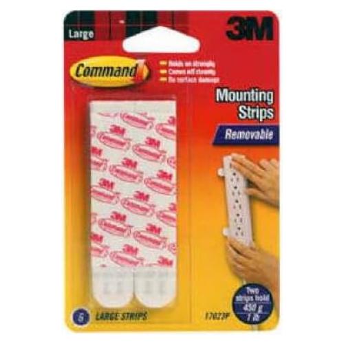 Tiras Adhesivas de Repuesto Grande Command 6 Unidades Blancas