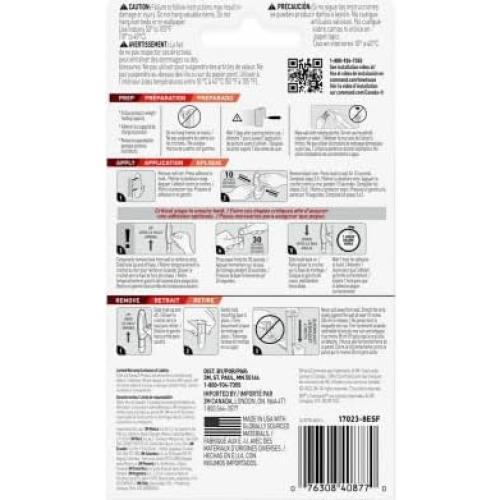 Tiras Adhesivas de Repuesto Grande Command 6 Unidades Blancas