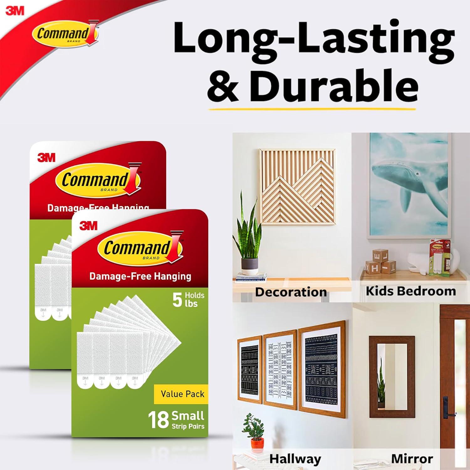 Tiras Adhesivas para Colgar Cuadros Command 36 Pares 1.81 kg