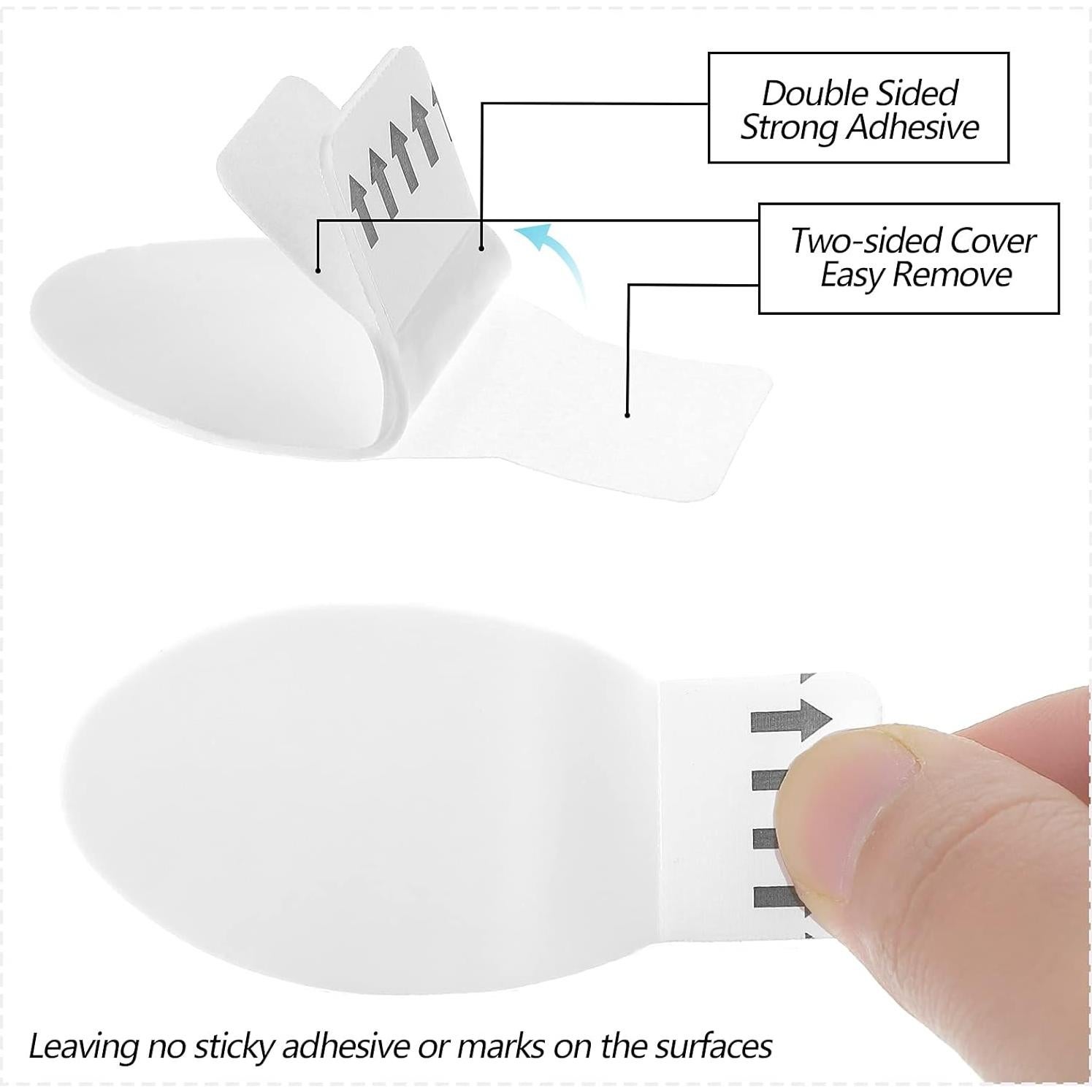 Ganchos Adhesivos Transparentes Blulu 12 Pcs 1.8 kg Max