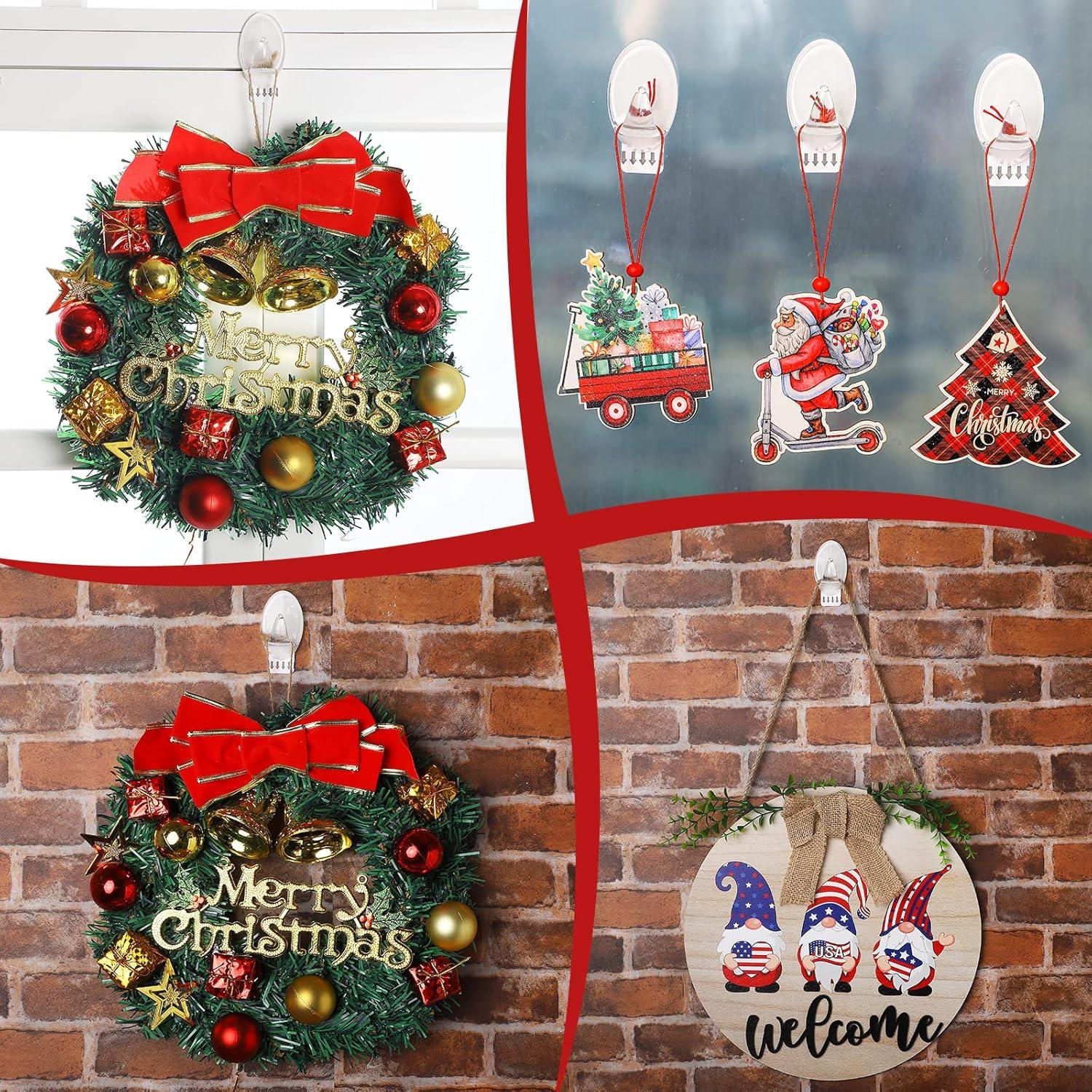 Ganchos Adhesivos Transparentes Blulu 12 Pcs 1.8 kg Max