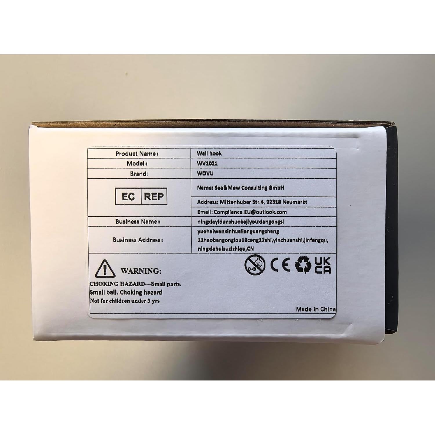 Ganchos Adhesivos de Pared WOVU - 10 Piezas, 15 kg, Transparente