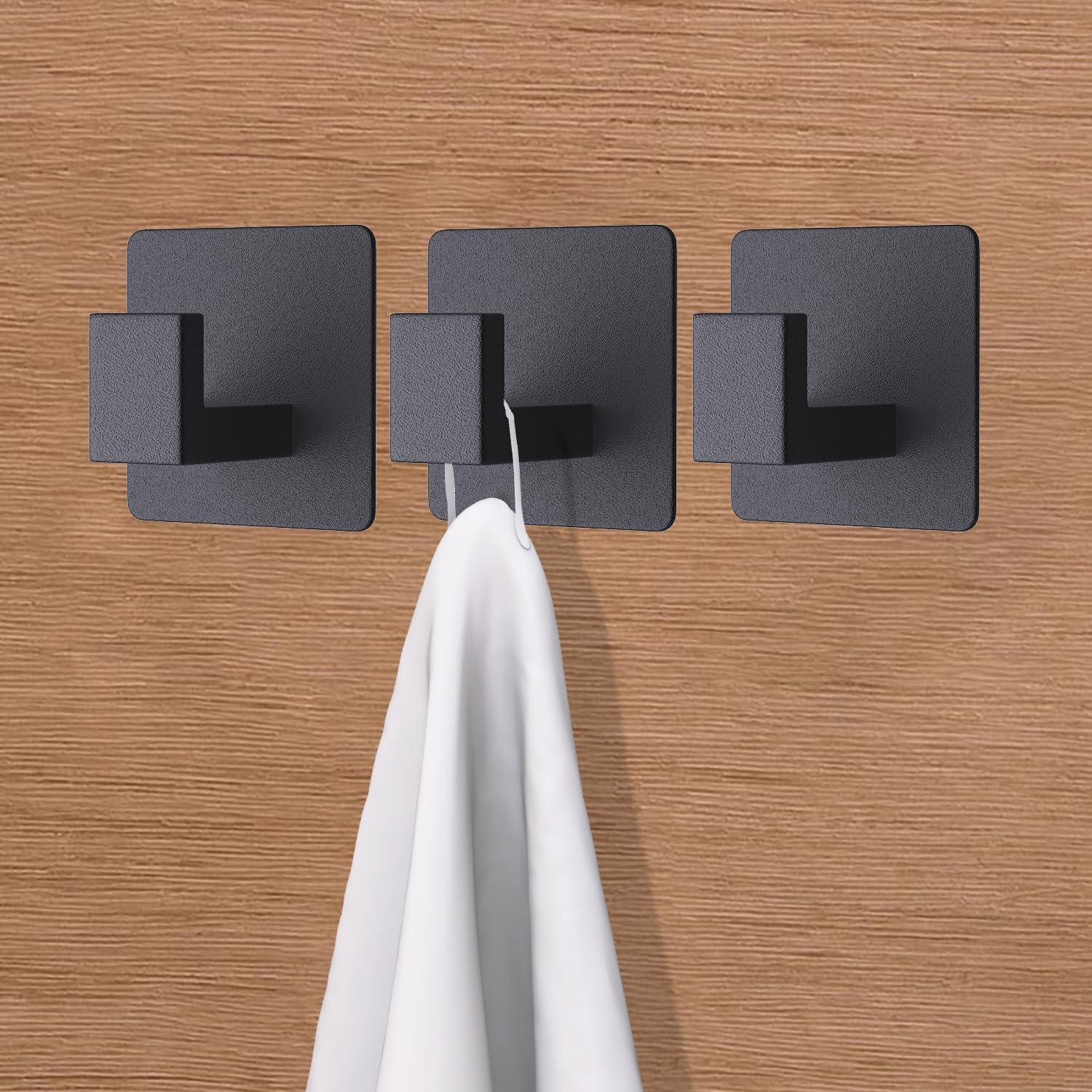 Ganchos Adhesivos VAEHOLD 4 Pack Alta Resistencia Negro