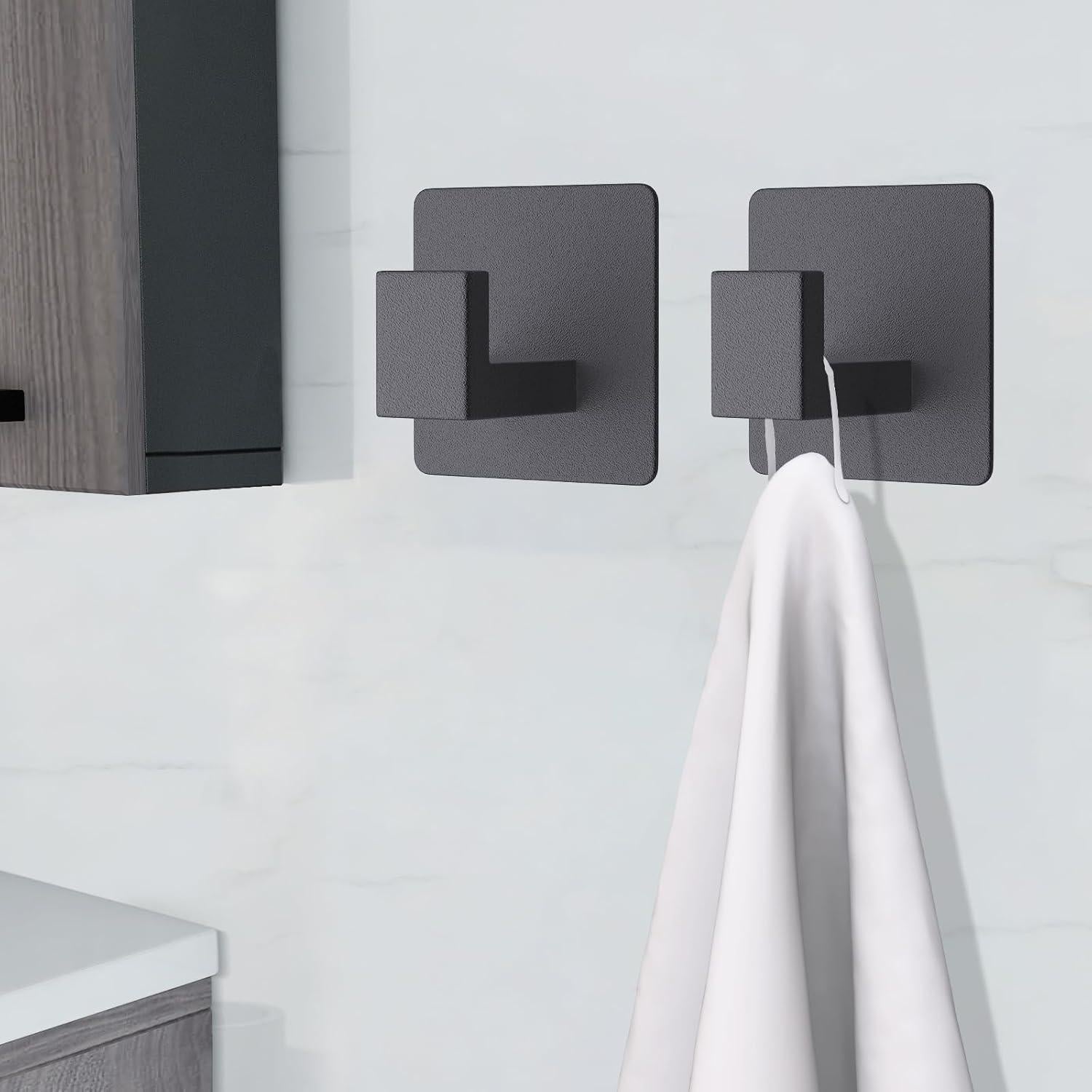 Ganchos Adhesivos VAEHOLD 4 Pack Alta Resistencia Negro