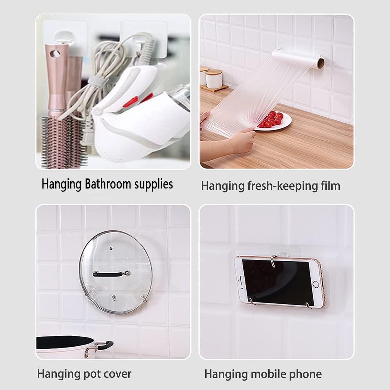 Ganchos Adhesivos Elegana 24 Piezas Acero Inoxidable 15kg