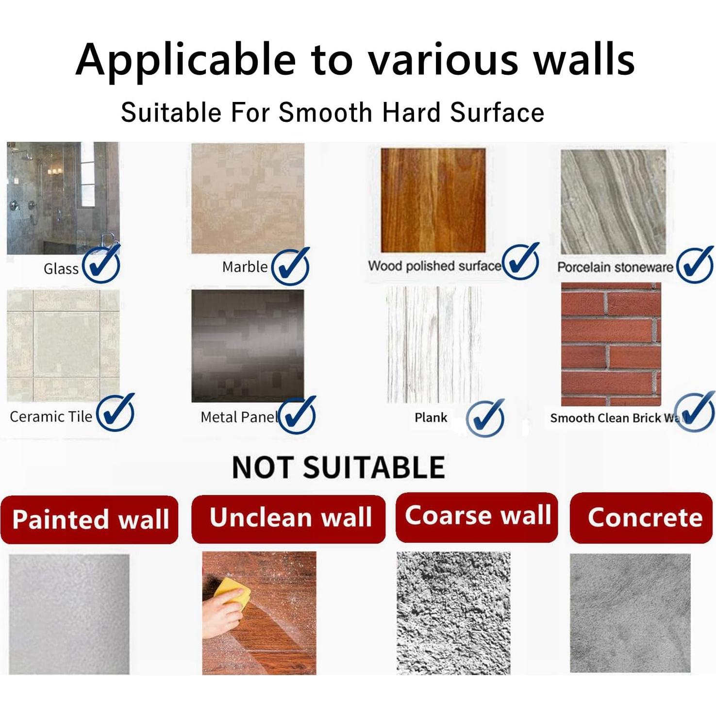 Ganchos Adhesivos de Alta Resistencia Nabreeli 12 Pcs 6.8 kg