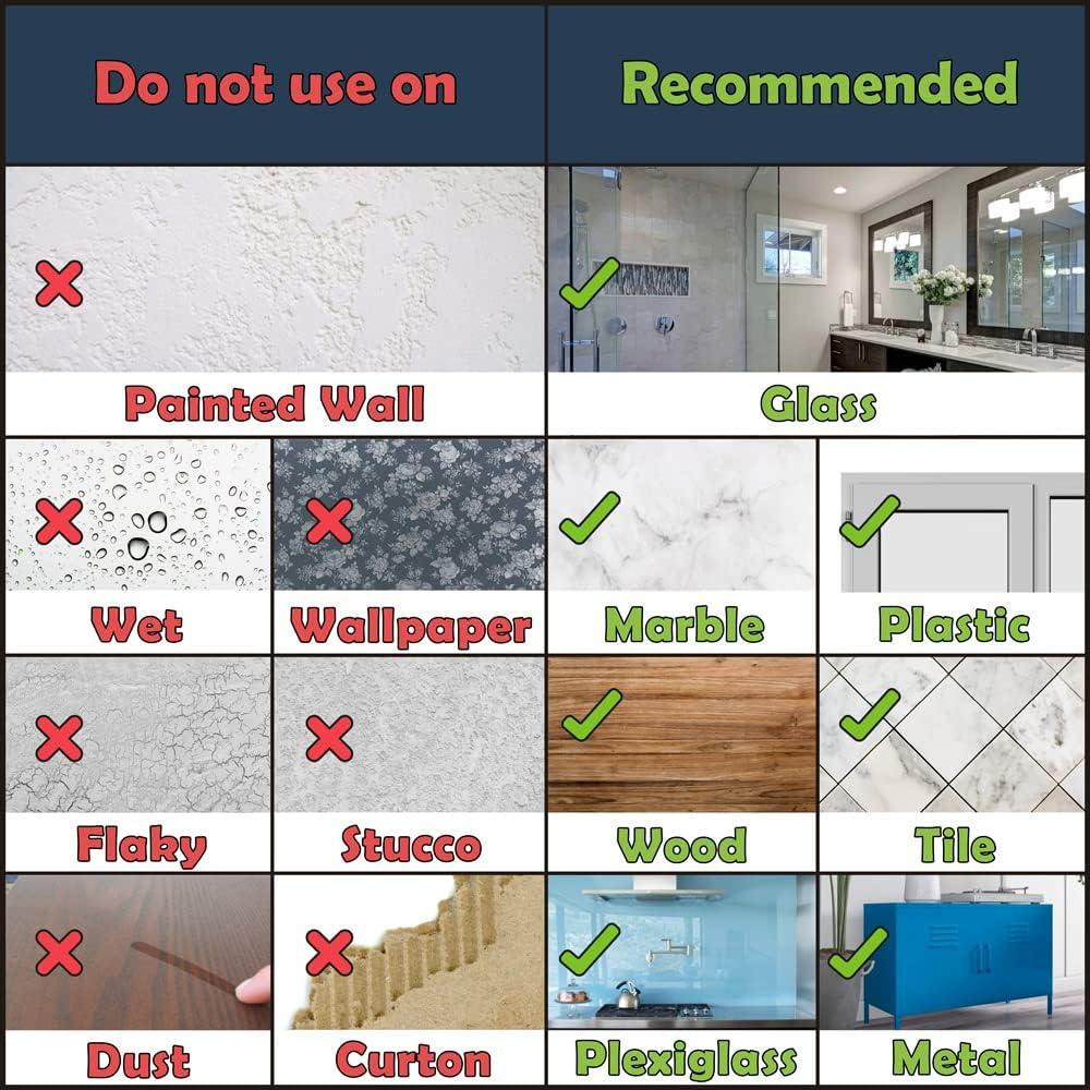 Ganchos Adhesivos Transparentes GLUIT para Pared 12 pcs