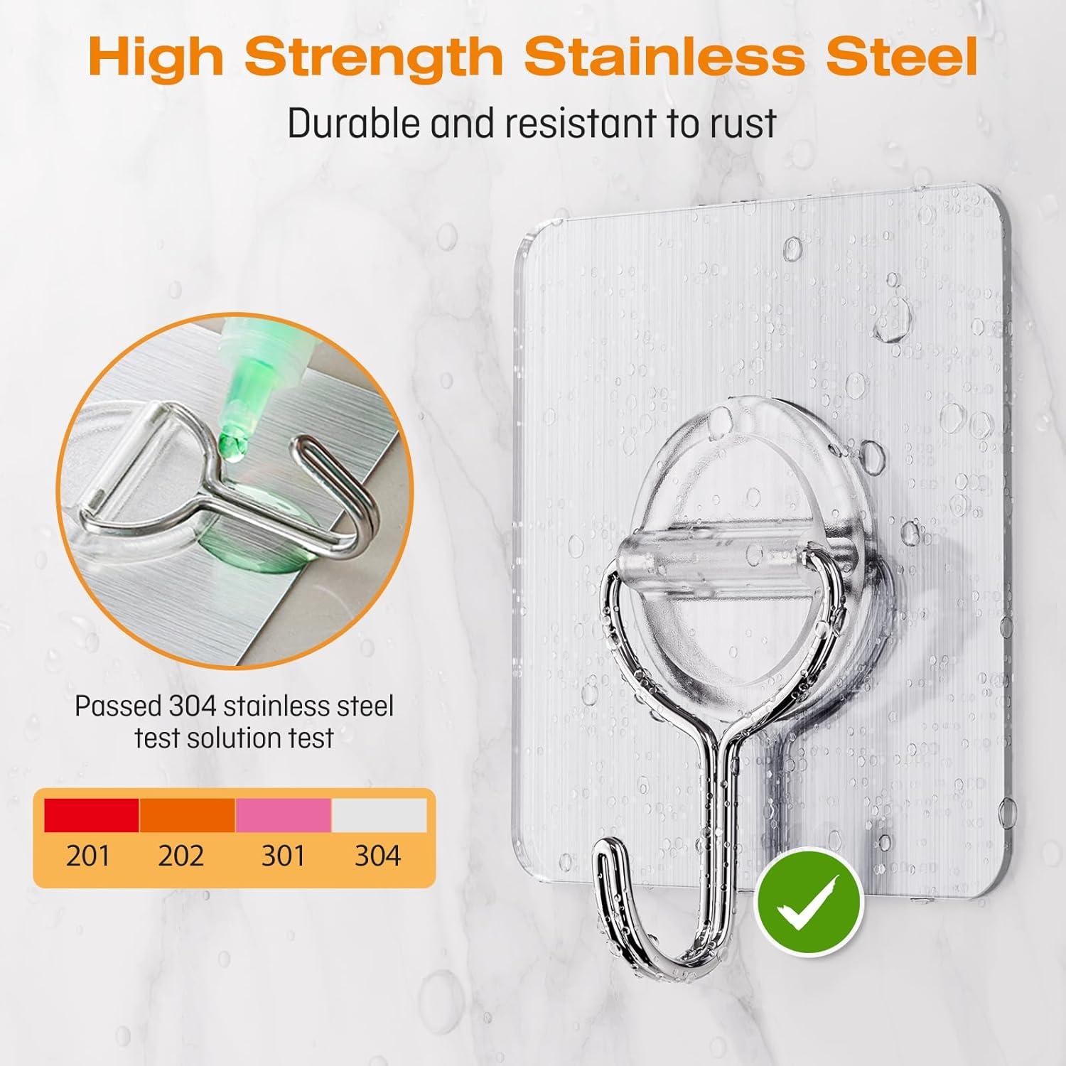 Ganchos Adhesivos YSJNUS 20 Unidades Carga Pesada 15kg