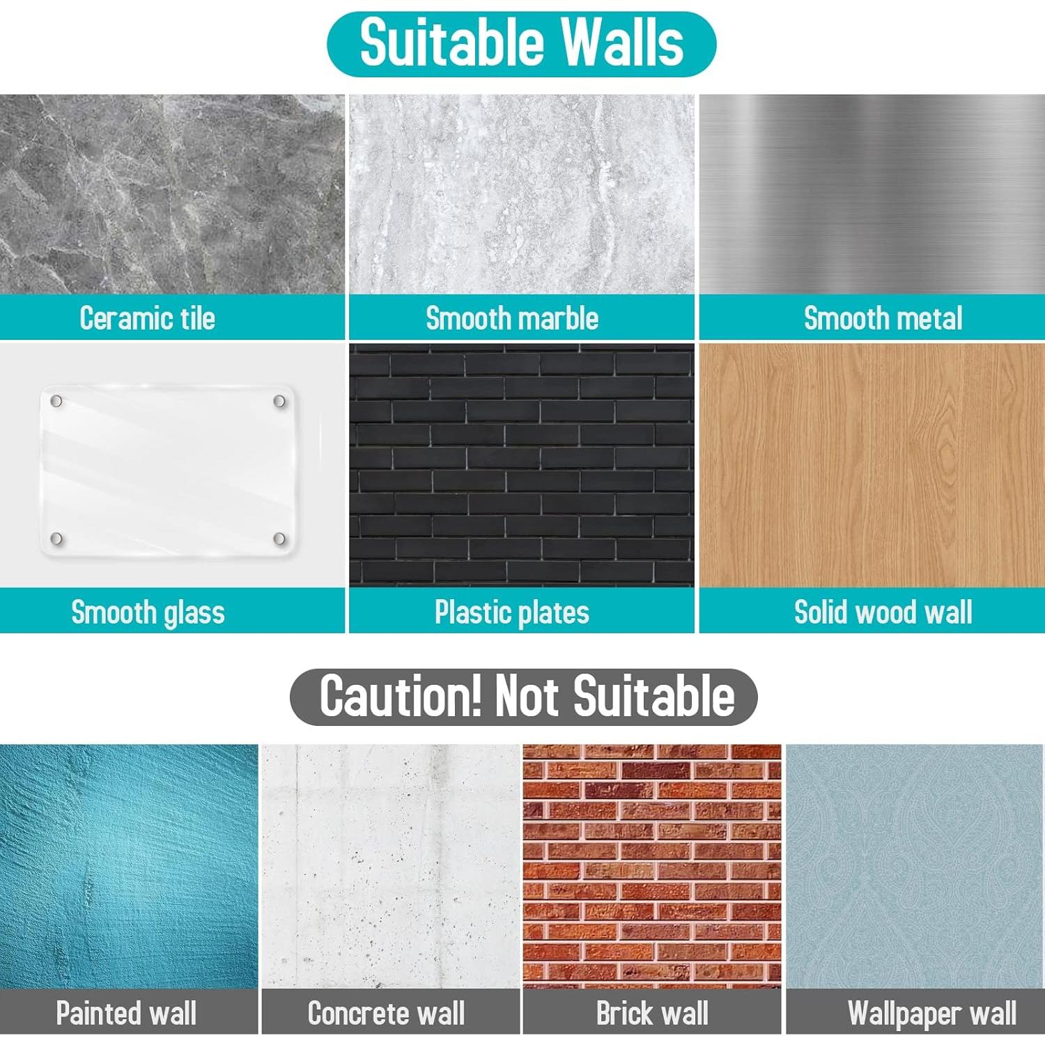 Ganchos Adhesivos de Acero Inoxidable TONHTCAT 4Pack Negro