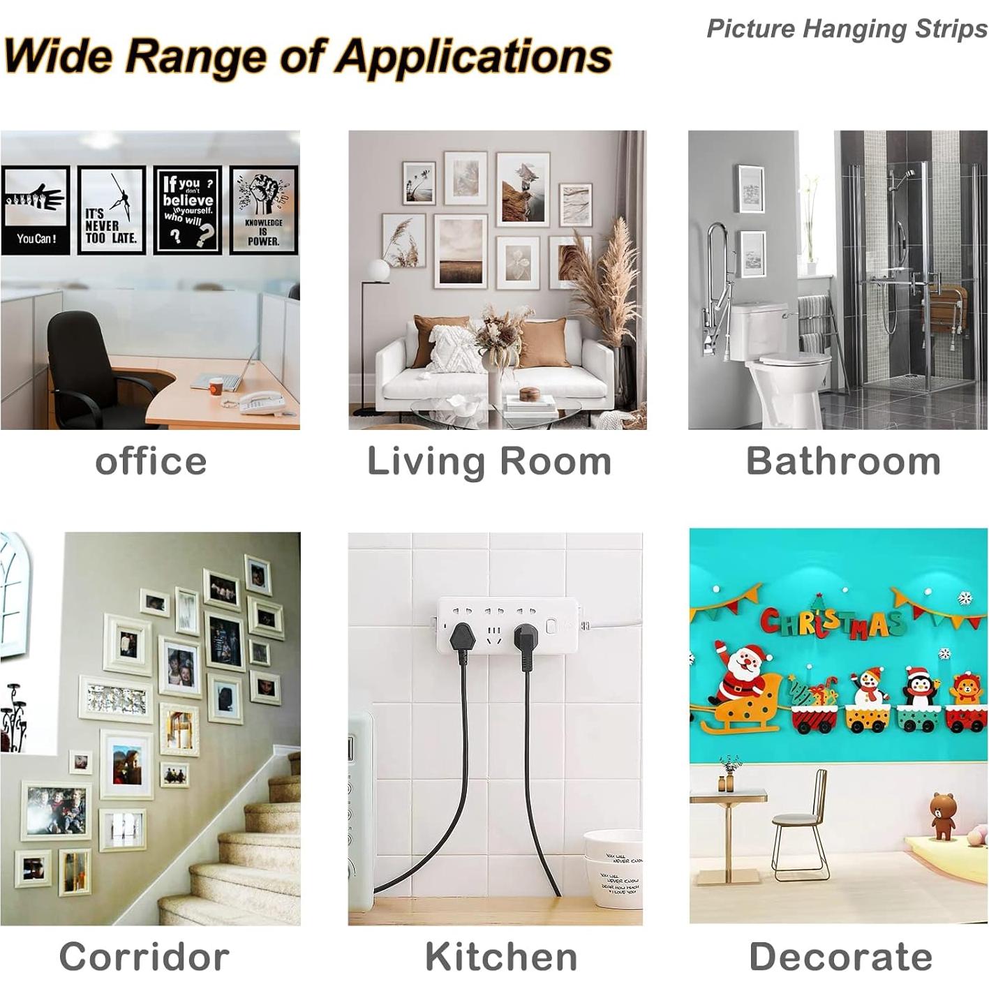 Tiras Adhesivas para Colgar Imágenes Karsbarwe 32 Pares