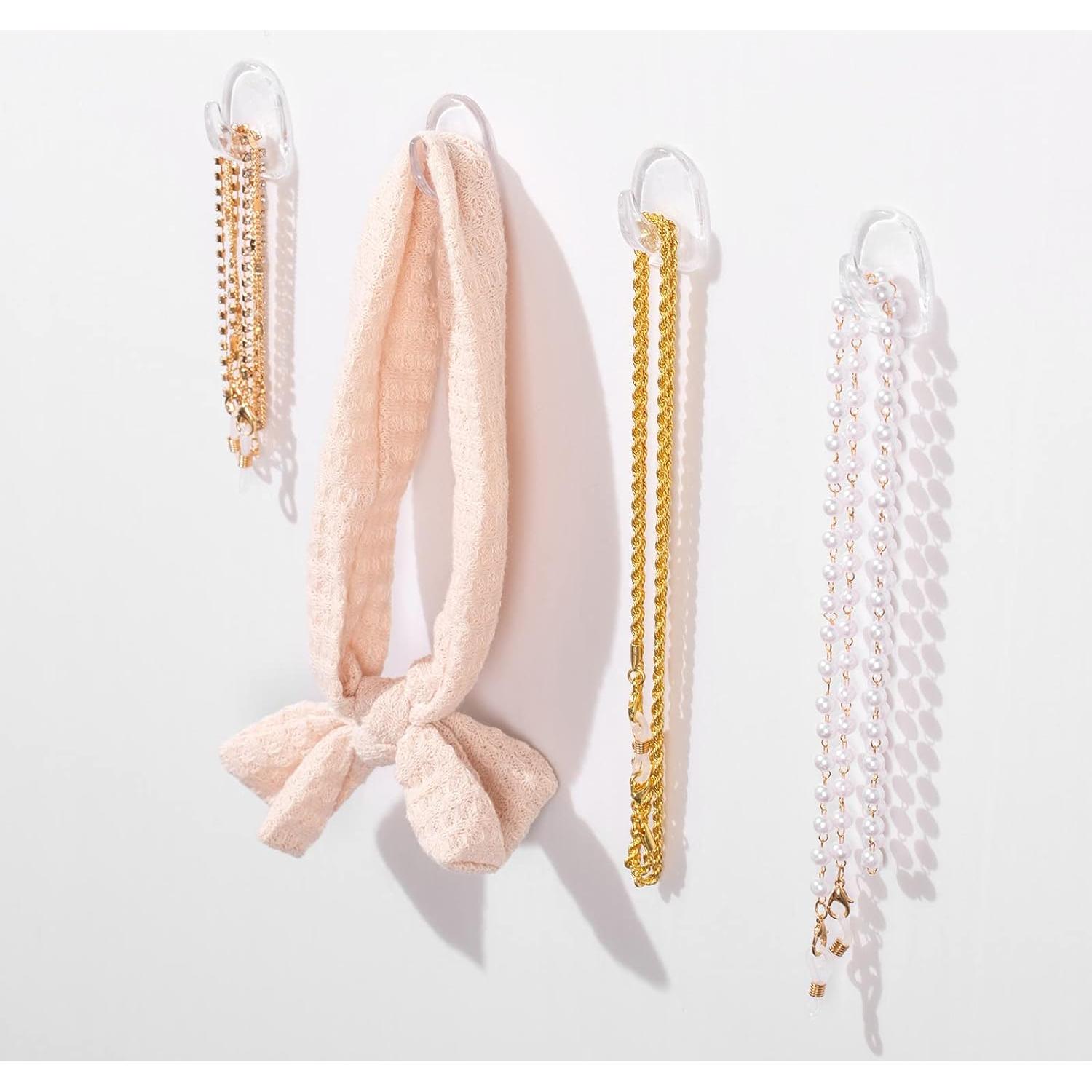 Jetec 60 Ganchos Adhesivos Transparentes Reutilizables 1kg