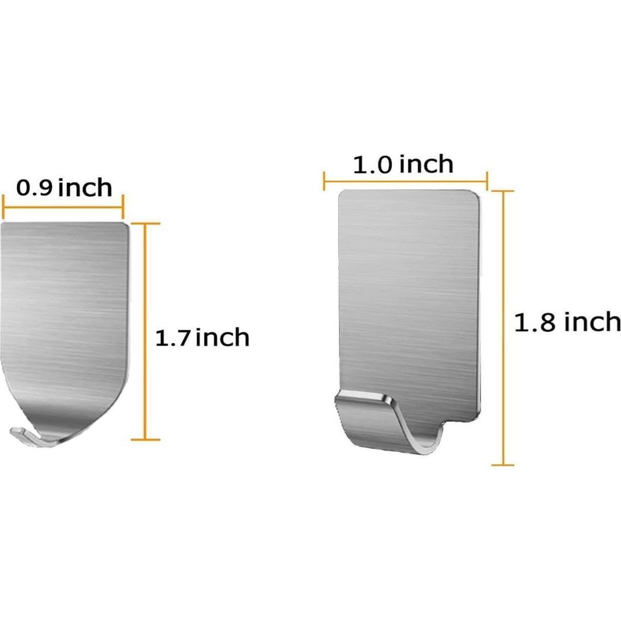 Ganchos Adhesivos Newraturner 32p Acero Inoxidable Alta Resistencia