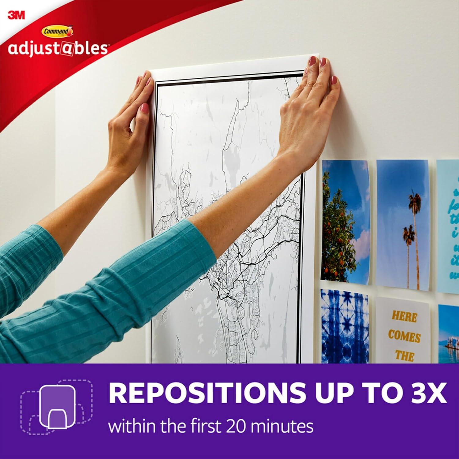 Tiras de Póster Ajustables Scotch-Mount, 48 Unidades, Fuerte