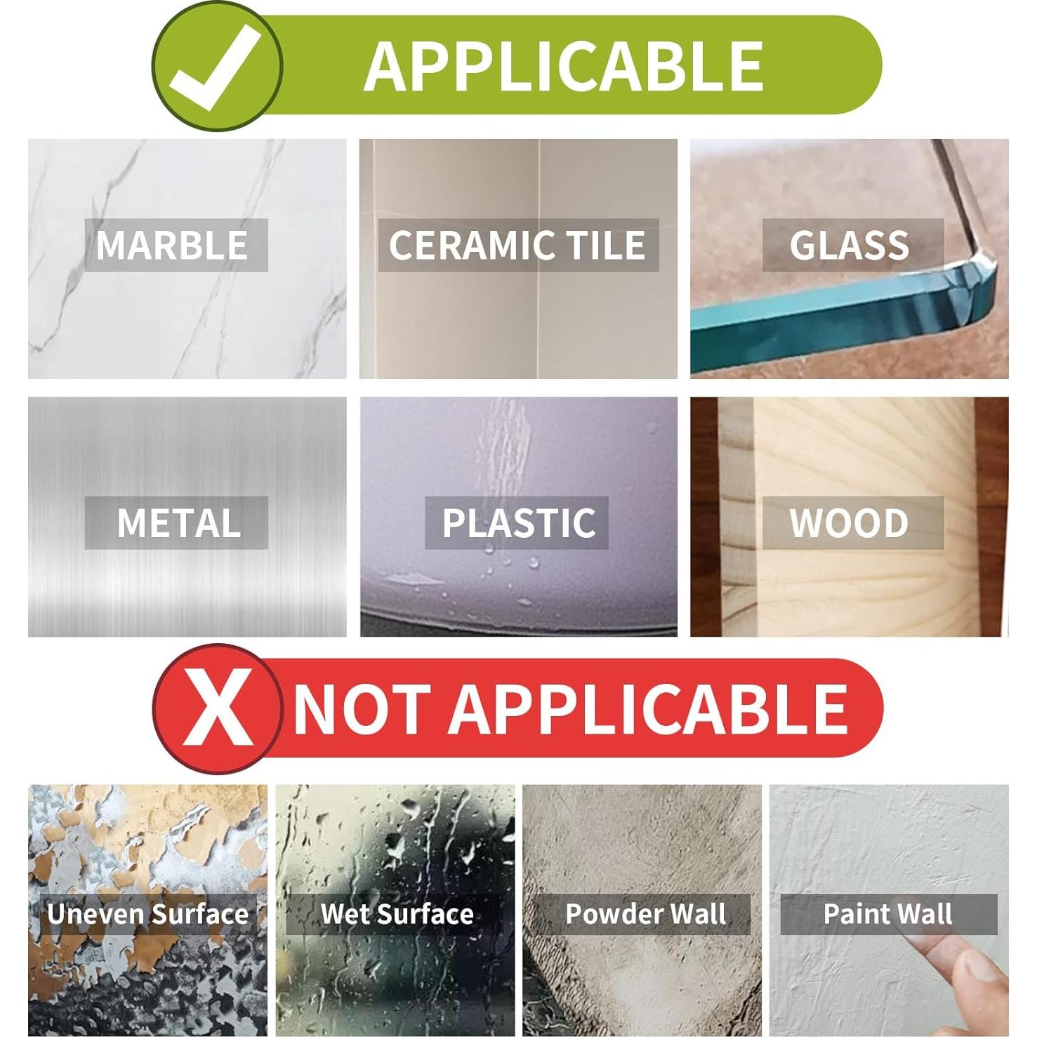 Cinta Adhesiva Doble Cara ZOMPAGO 10PCS 6.1cm Impermeable