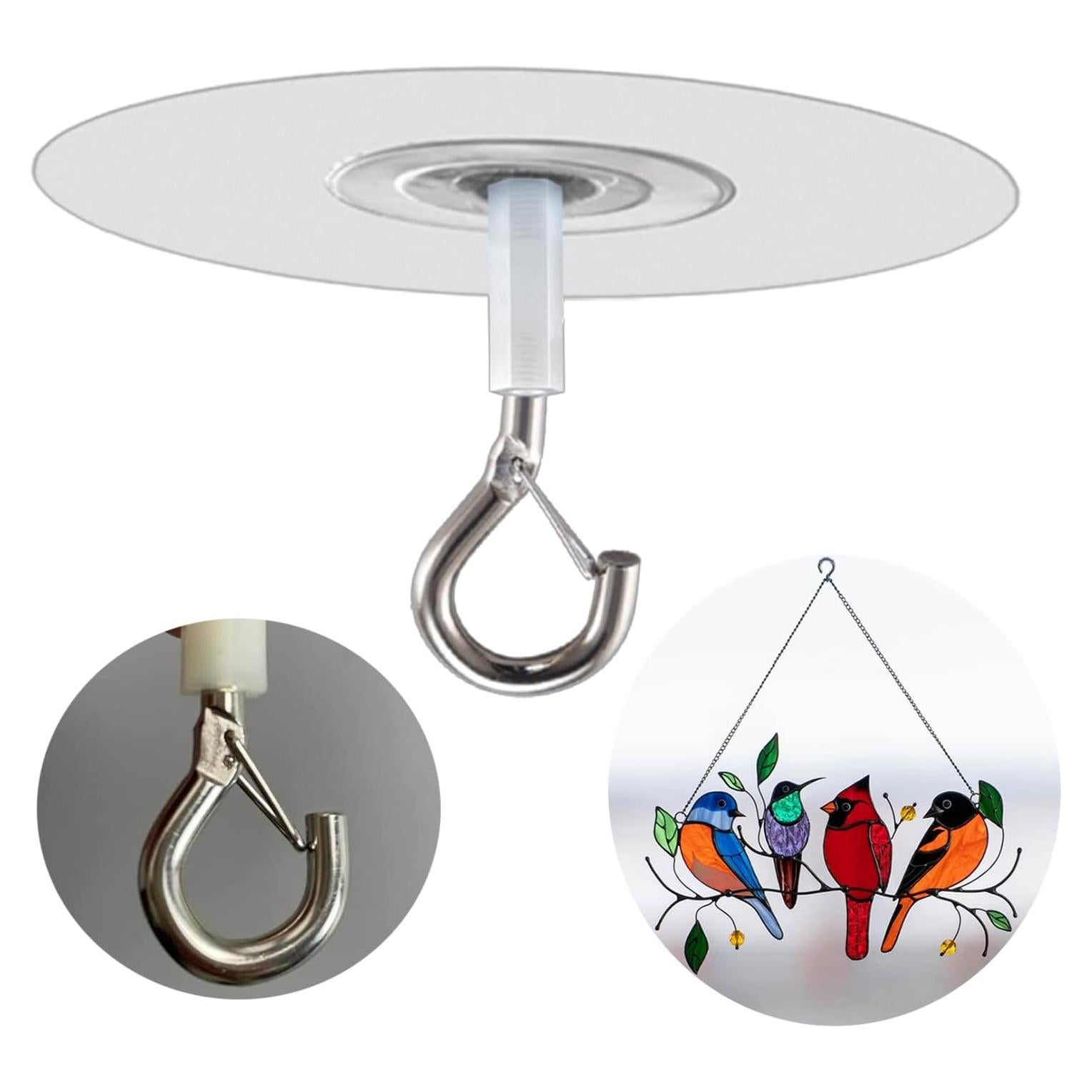 Ganchos Adhesivos de Techo Crhexpva Redondos - 10 Unidades