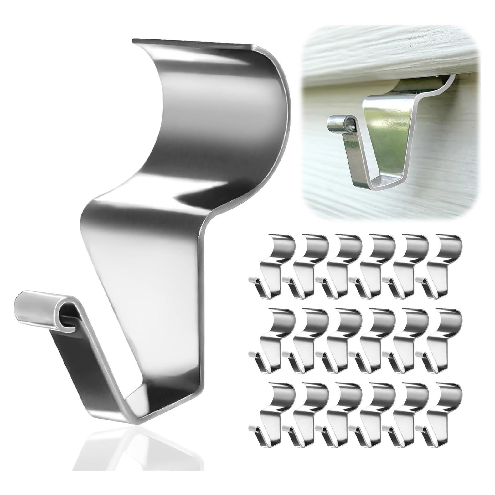 Ganchos de Siding de Acero Inoxidable 304 Aminigram - Paquete de 12
