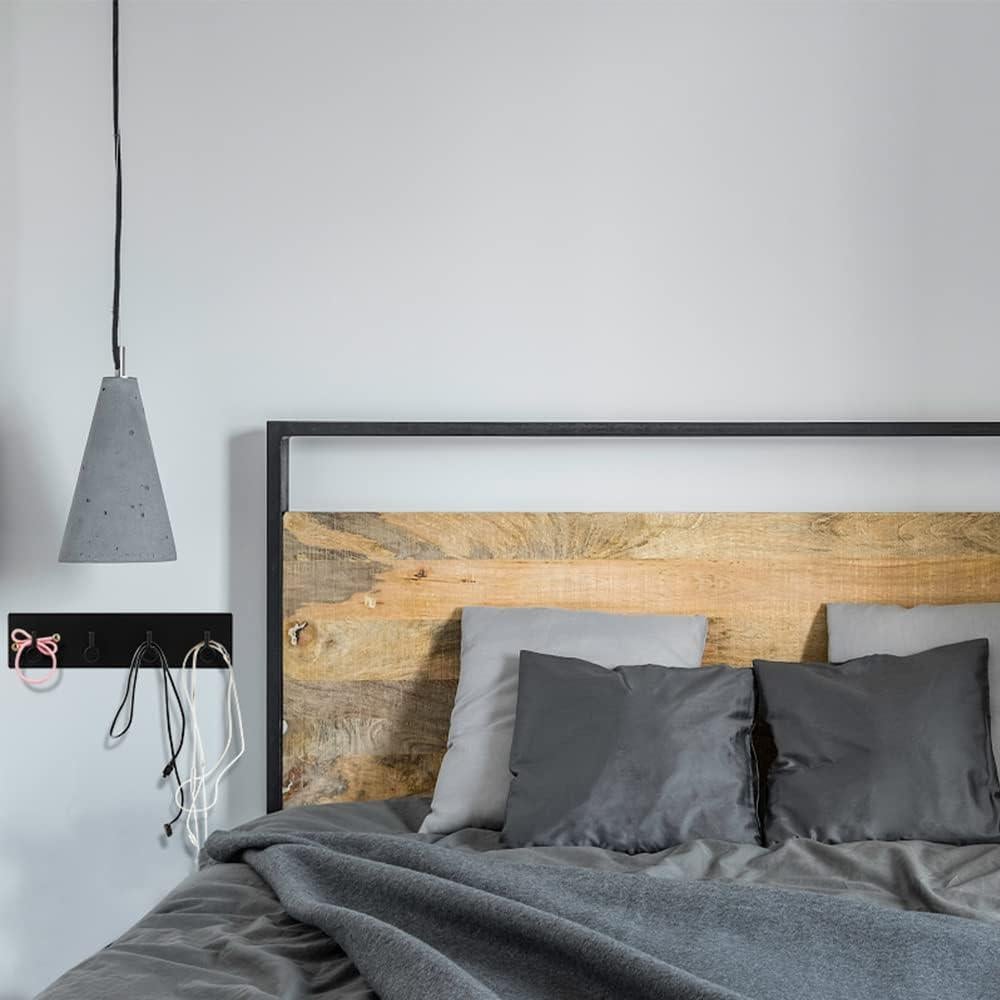 Soporte de Llaves Picowe Negro 4 Filas Acero Inoxidable