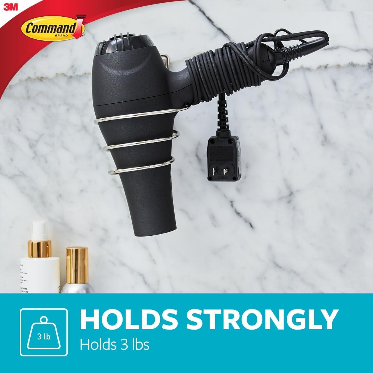 Soporte para Secador de Pelo Command con Tiras Resistentes