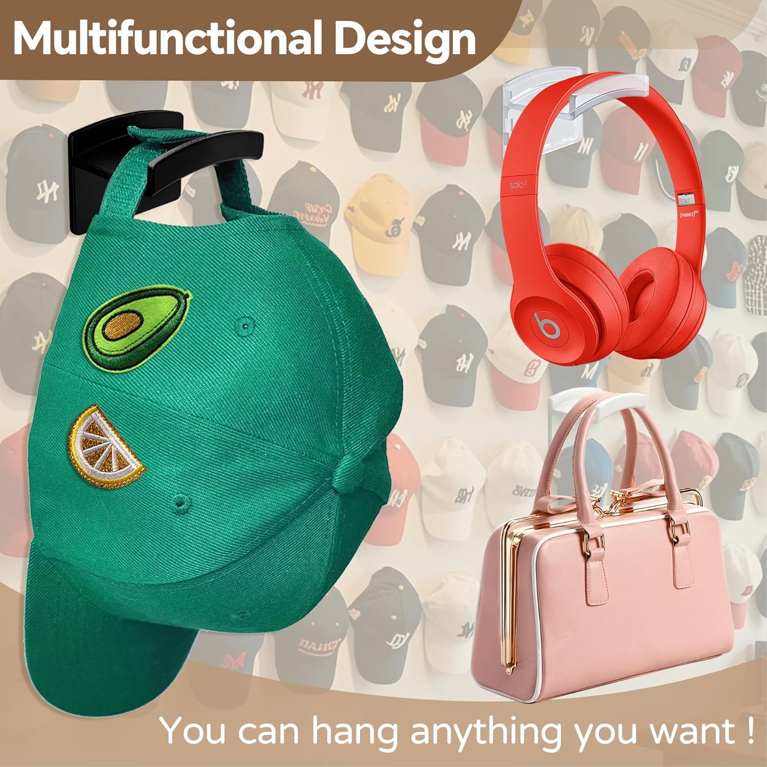 Ganchos para Sombreros Diamerd 14 Piezas Adhesivos Transparente