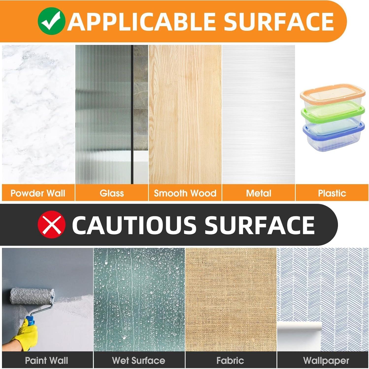 Tiras para colgar cuadros Summerbrite, 56 tiras adhesivas, negro