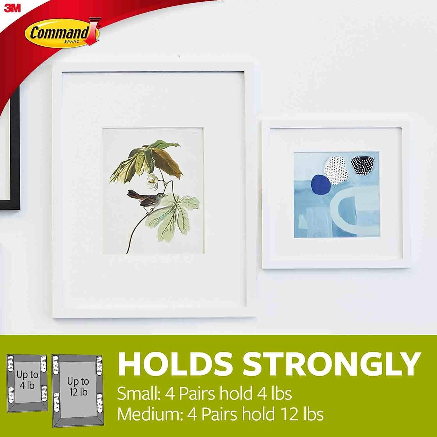 Tiras Adhesivas para Colgar Imágenes Command 24 Unidades
