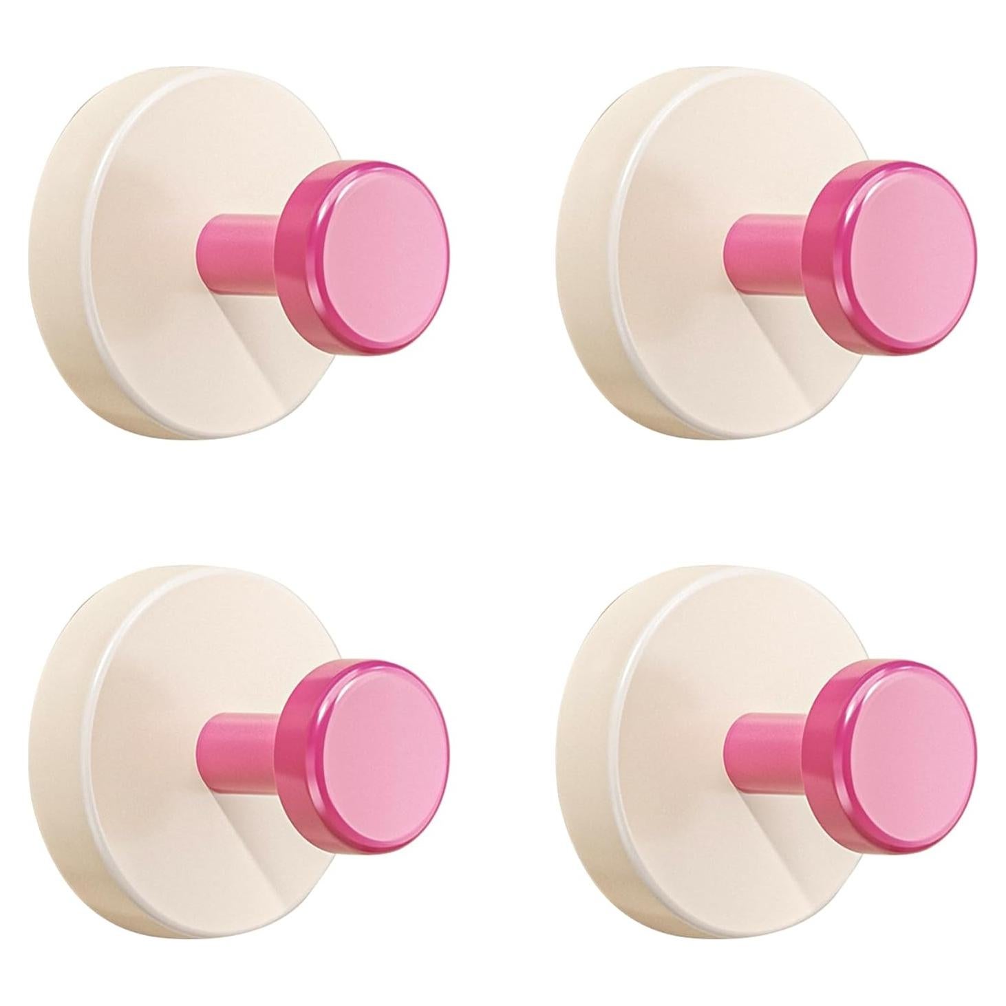 Ganchos de Ventosa Chengcan Rosa 4 Paquete 6.8 kg